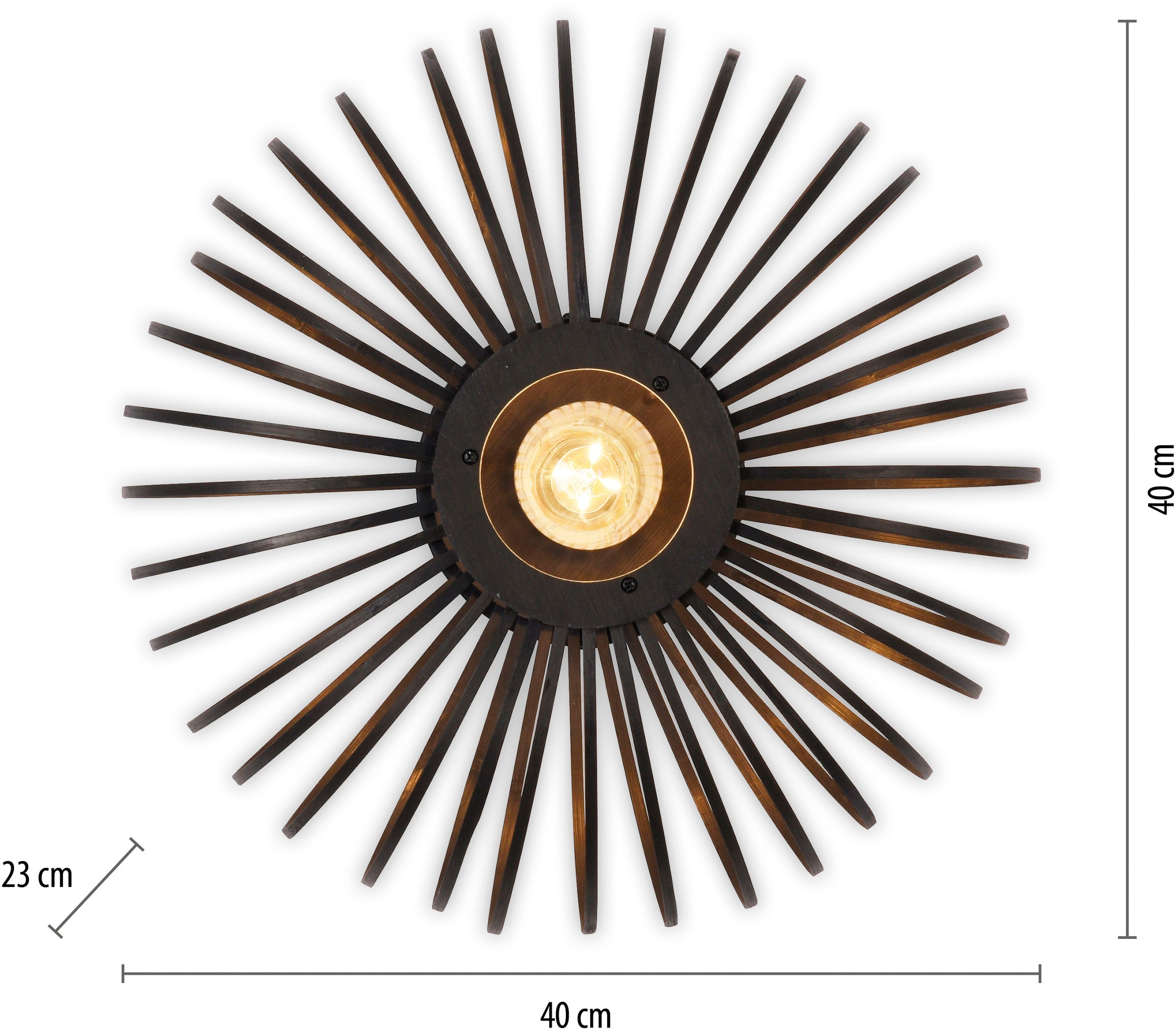 JUST LIGHT Deckenleuchte »RACOON« E27 1 Stk. ExklusiveE27