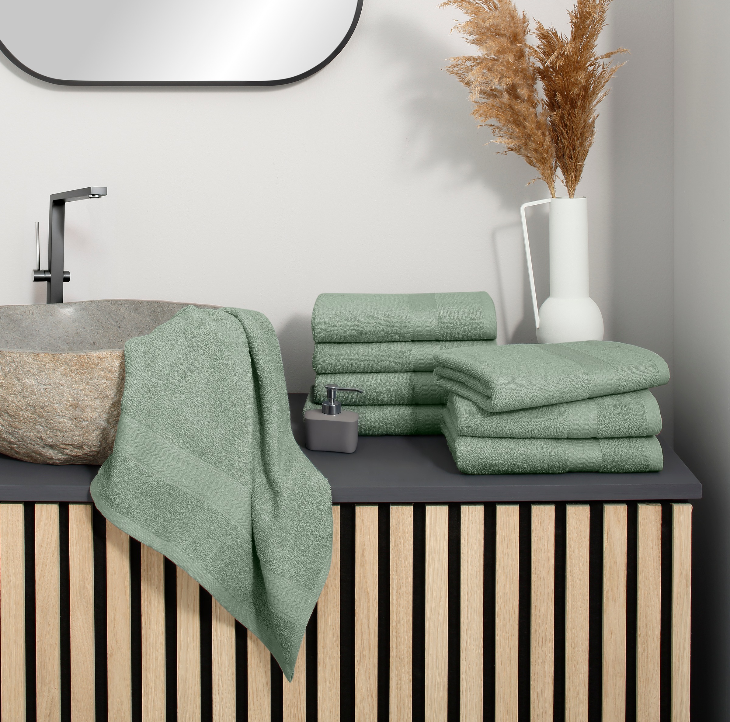 my home Handtücher »Juna, als Set und Serie erhältlich, 8 Handtücher, 50x10 günstig online kaufen