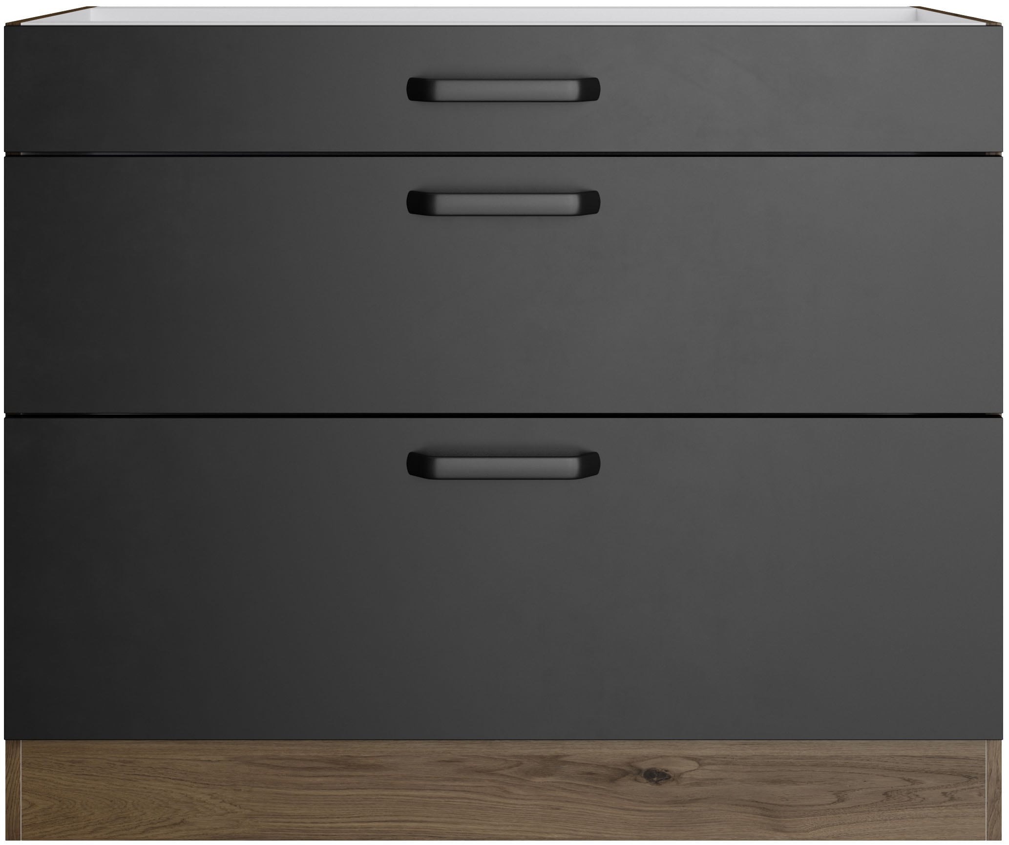 wiho Küchen Unterschrank »Elba, mit zwei Auszügen« in den Breiten 90 und 100 cm