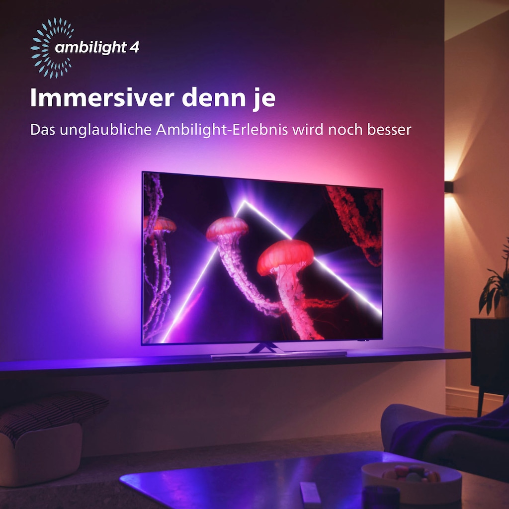 Philips OLED-Fernseher »77OLED807/12«, 195 cm/77 Zoll, 4K Ultra HD, Smart-TV-Android TV