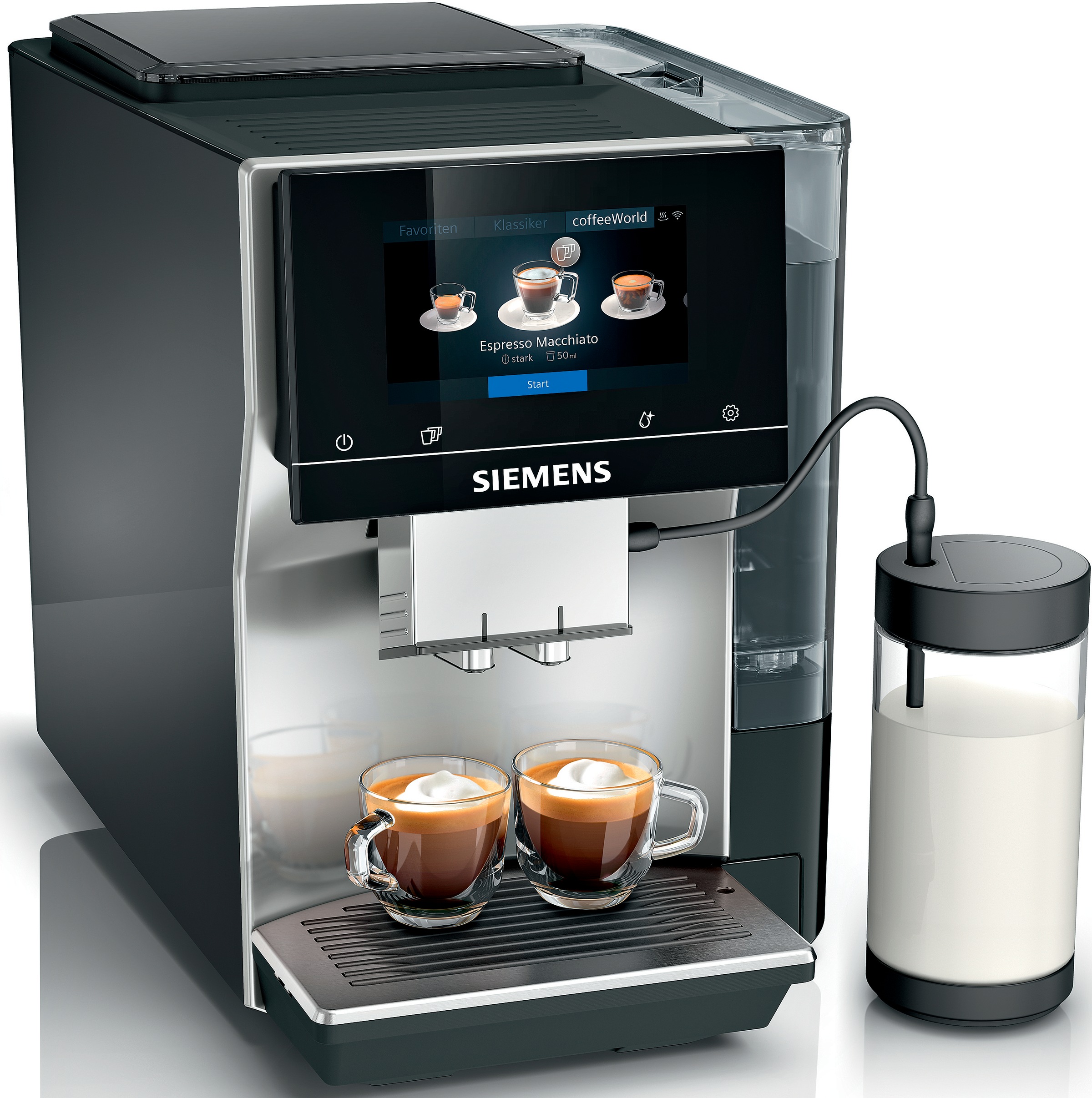 SIEMENS Kaffeevollautomat »EQ700 classic TP715D47, Cold Brew, intuitives 5" günstig online kaufen