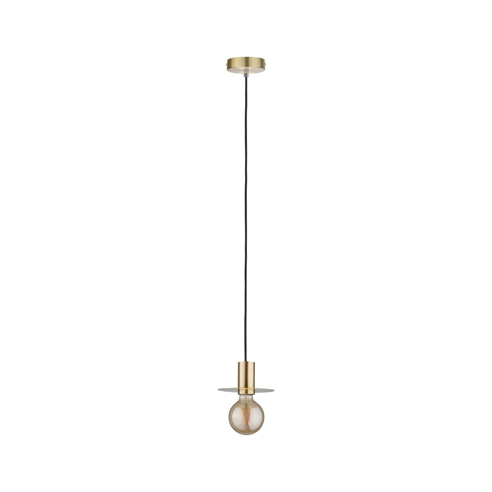 Paulmann Pendelleuchte »Neordic Stian max. 1x60W Messing gebürstet 230V Metall«, 1 flammig, Leuchtmittel E27 | ohne Leuchtmittel, E27