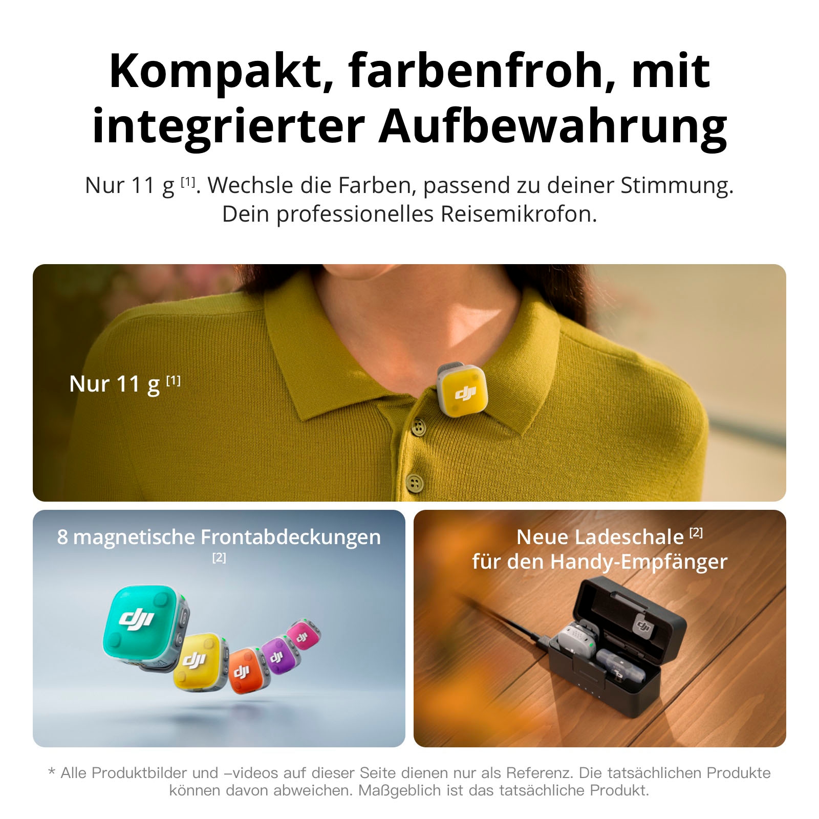 DJI Mikrofon »Mic Mini 2 (1 TX + 1 Mobile RX + Charging Case)«