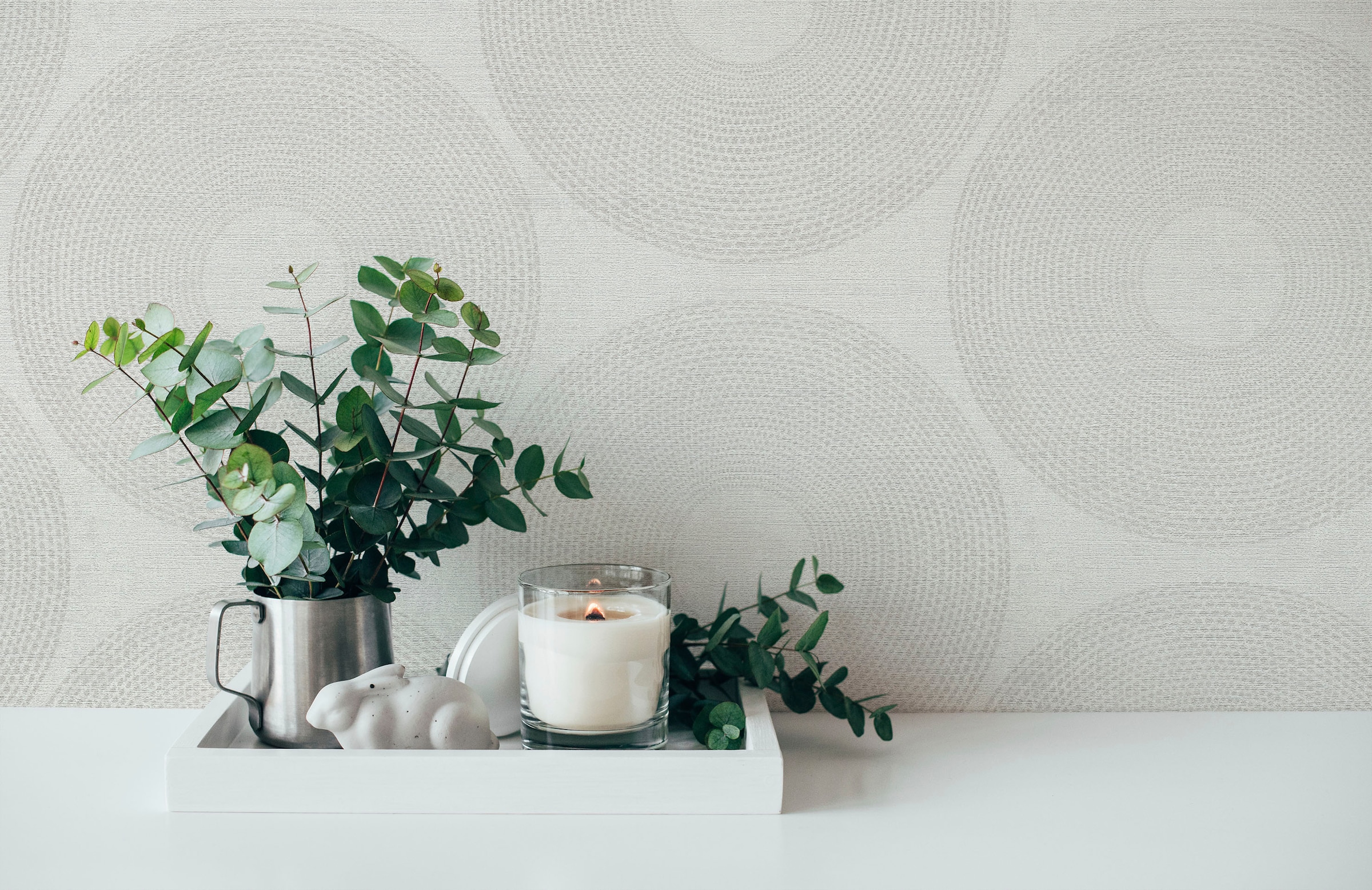 living walls Vliestapete »Desert Lodge«, gepunktet-geometrisch-grafisch, Tapete Kreise Tapeten Wohnzimmer Schlafzimmer Küche Flur Design Optik