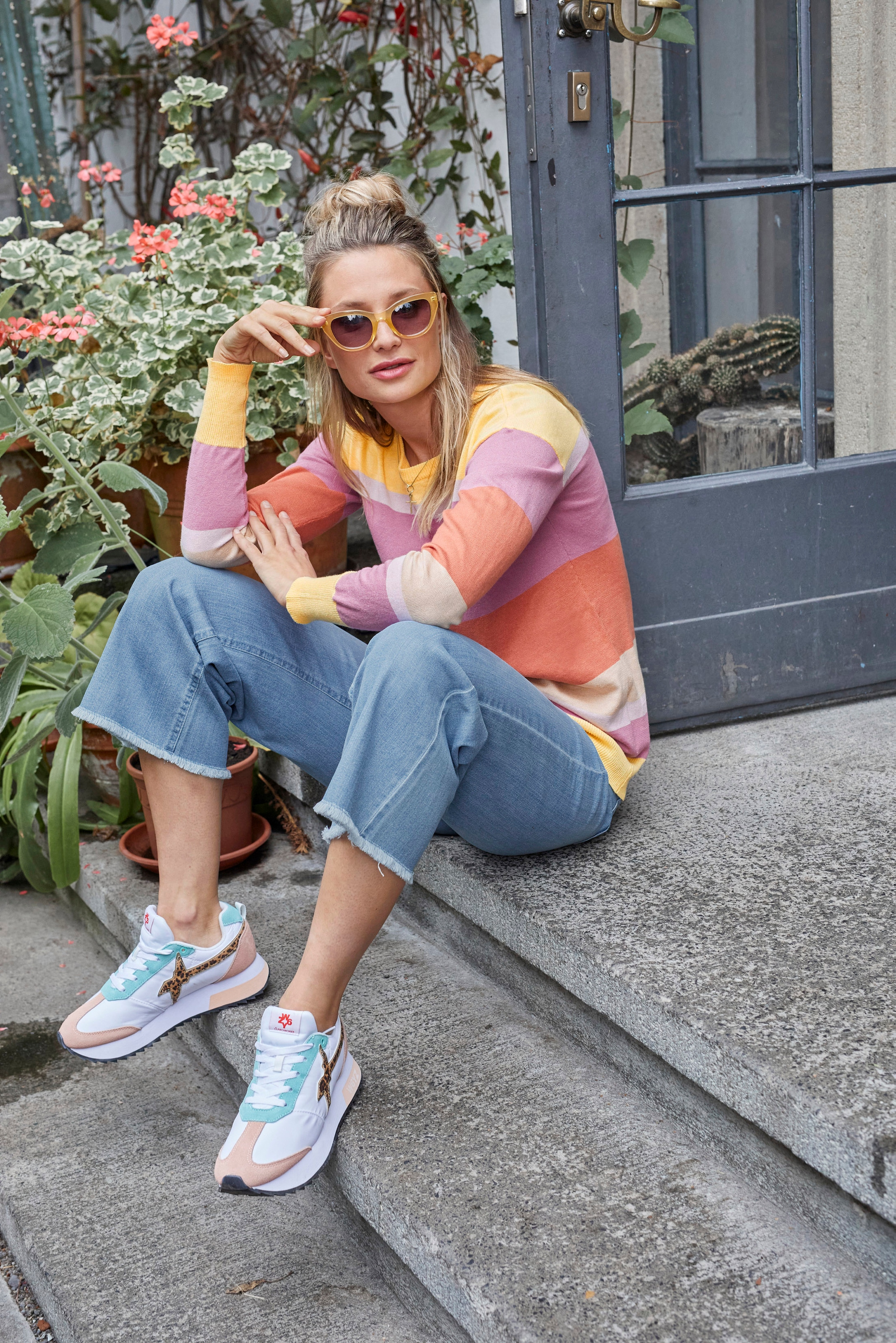 Aniston CASUAL leicht ausgefranstem Online-Shop mit kaufen 7/8-Jeans, im Beinabschluss
