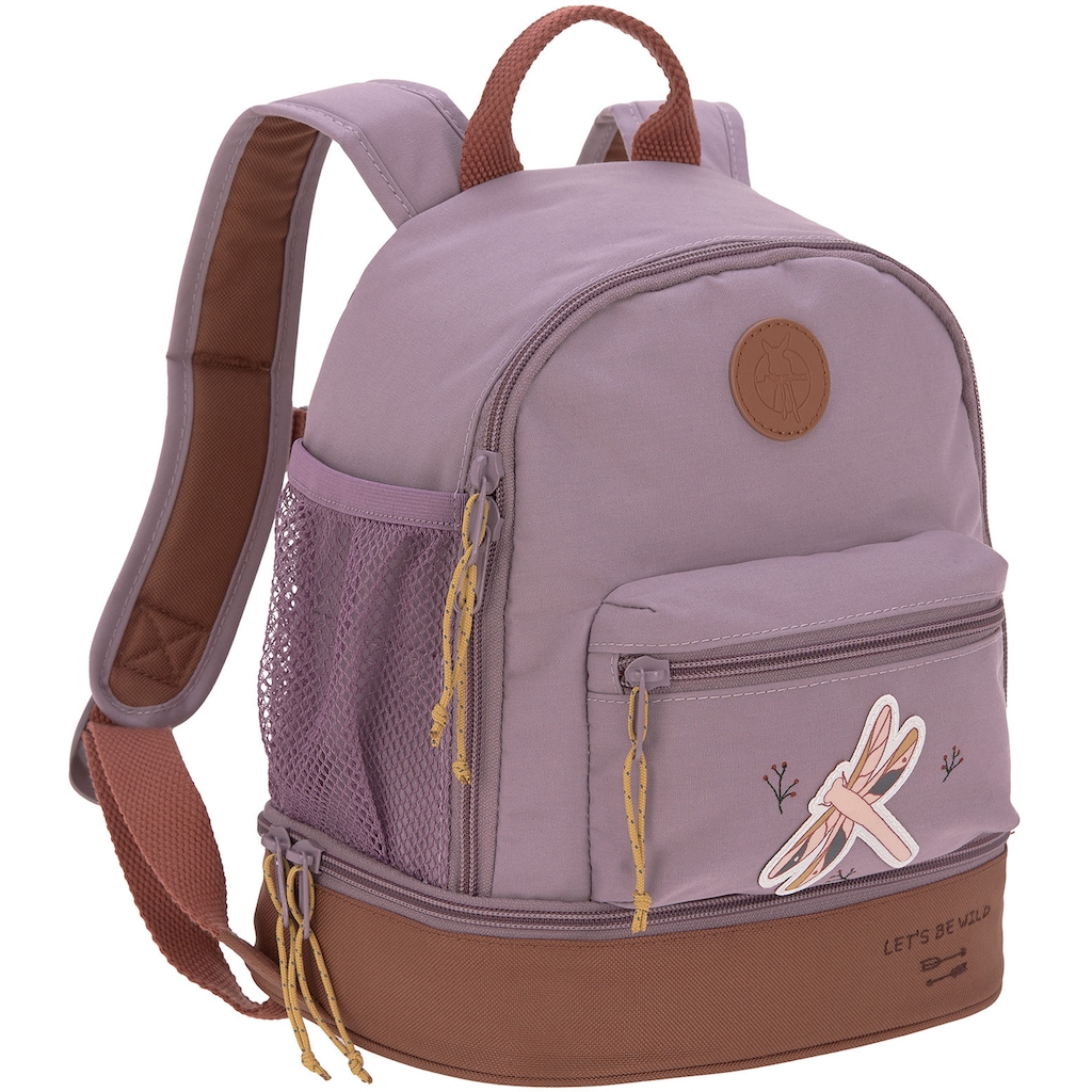 LÄSSIG Kinderrucksack »Adventure, Dragonfly, Mini Backpack«, Floureszierende Flächen