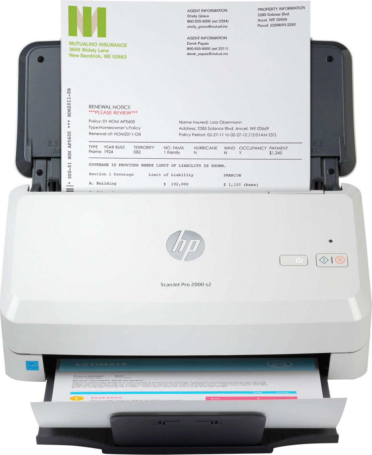 HP Einzugsscanner »Scanner ScanJet Pro 2000 s2«