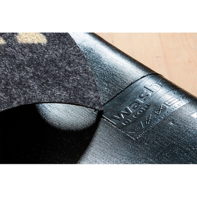 wash+dry by Kleen-Tex Fußmatte »Benvenuti graphite«, rechteckig auf  Rechnung kaufen