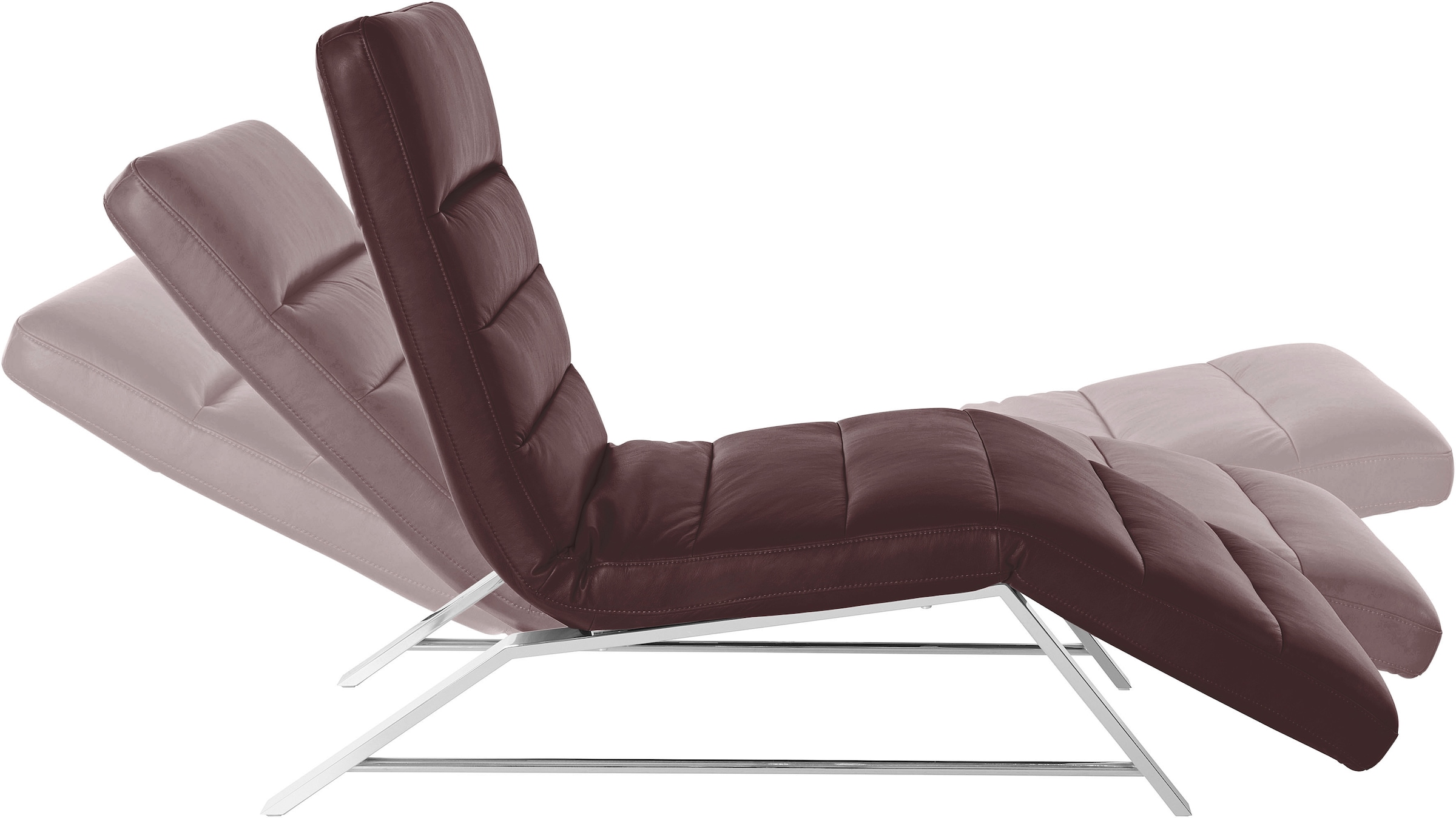 W.SCHILLIG Relaxliege »daily dreams«, Funktionsliege wahlweise mit Motor, Gestell Chrom, Breite 65 cm