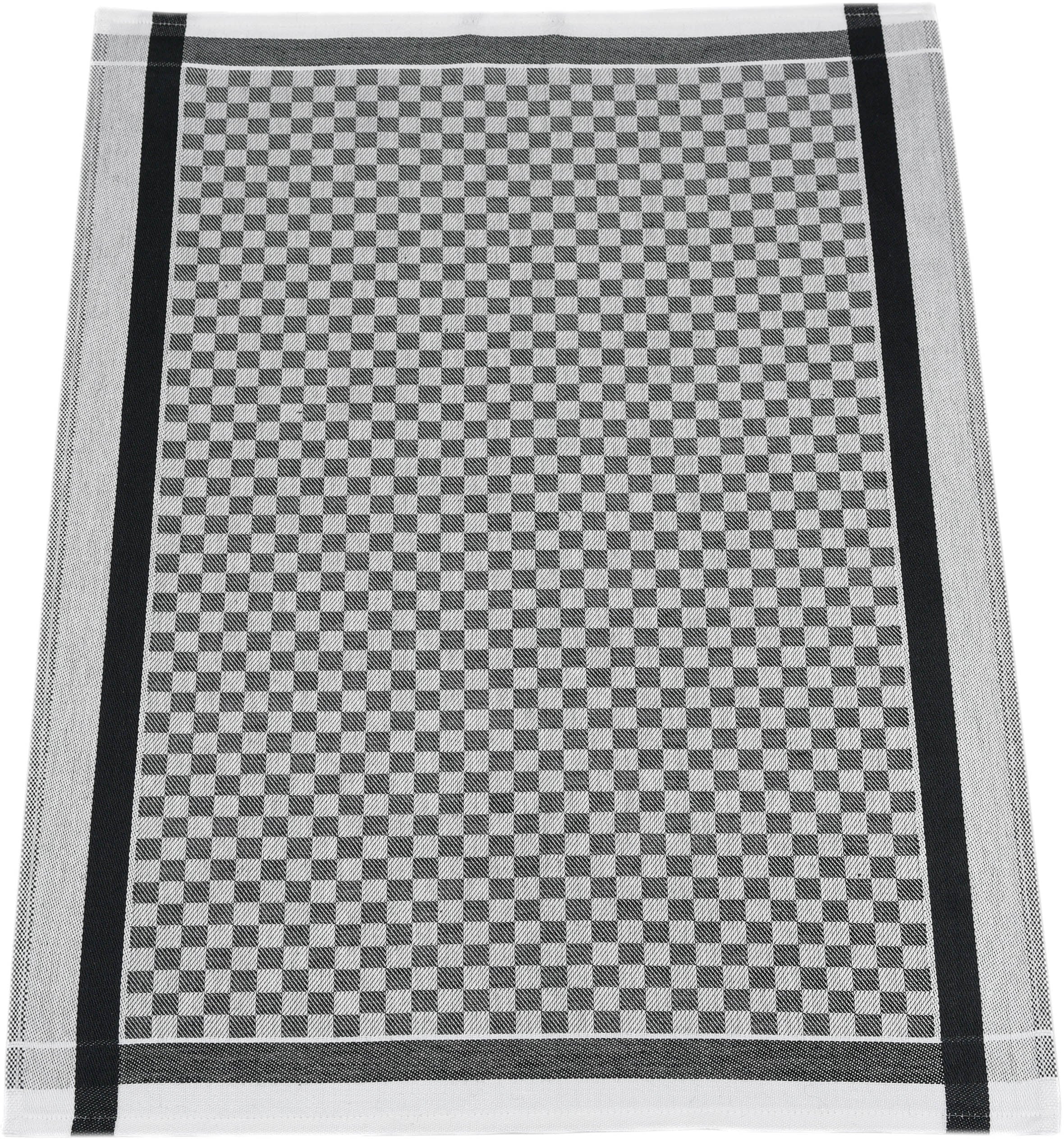 ROSS Geschirrtuch »Exclusiv«, (Set, 3 tlg.), Karofond, 50x70 cm