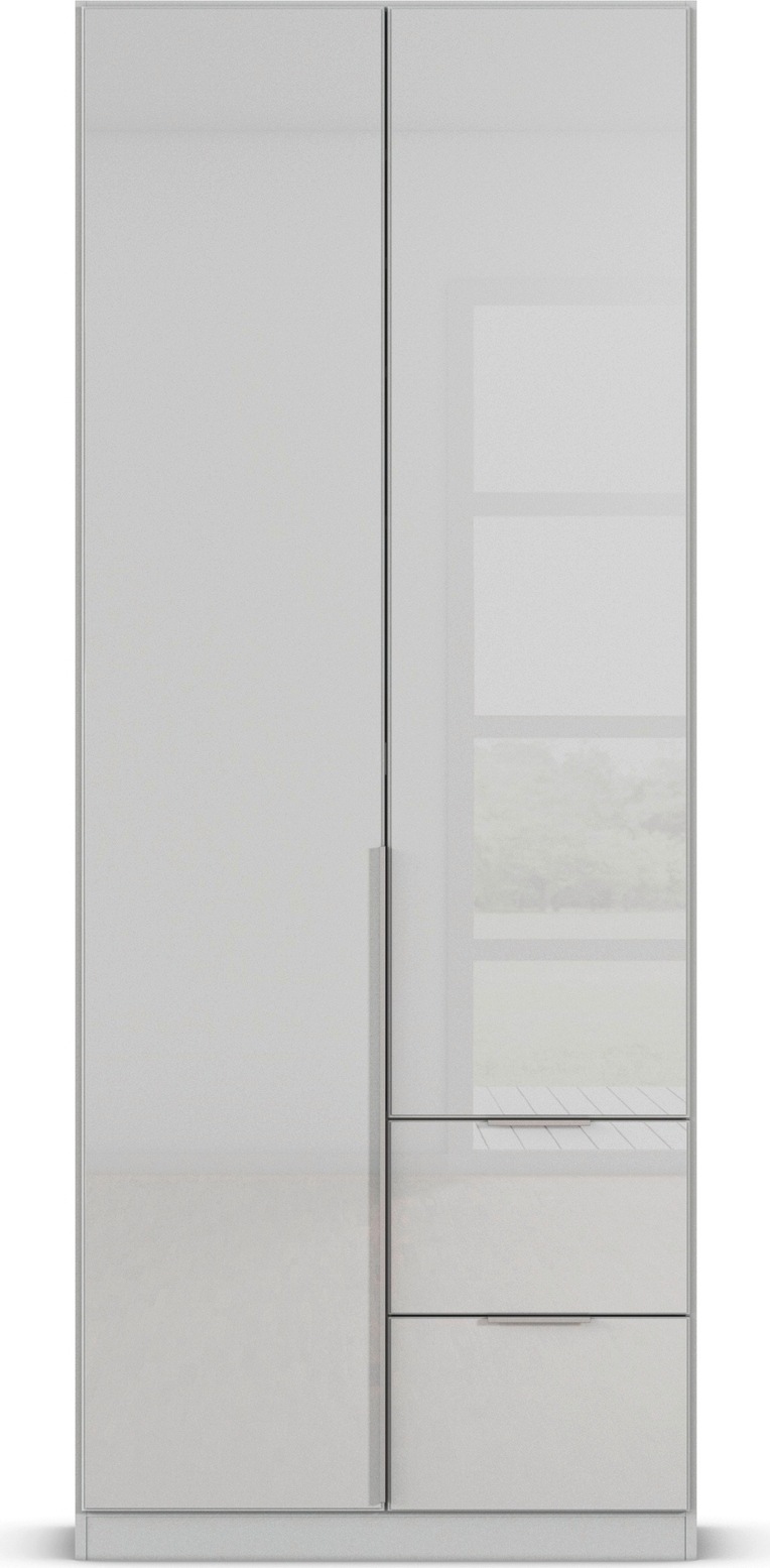 rauch Drehtürenschrank »Kleiderschrank Kleiderschränke Schrank Garderobe AGORDO mit Glasfront«, (in zwei Griff-Farben, Breiten 91-360 cm), mit Außenschubkästen, in 7 Breiten und 2 Höhen MADE IN GERMANY