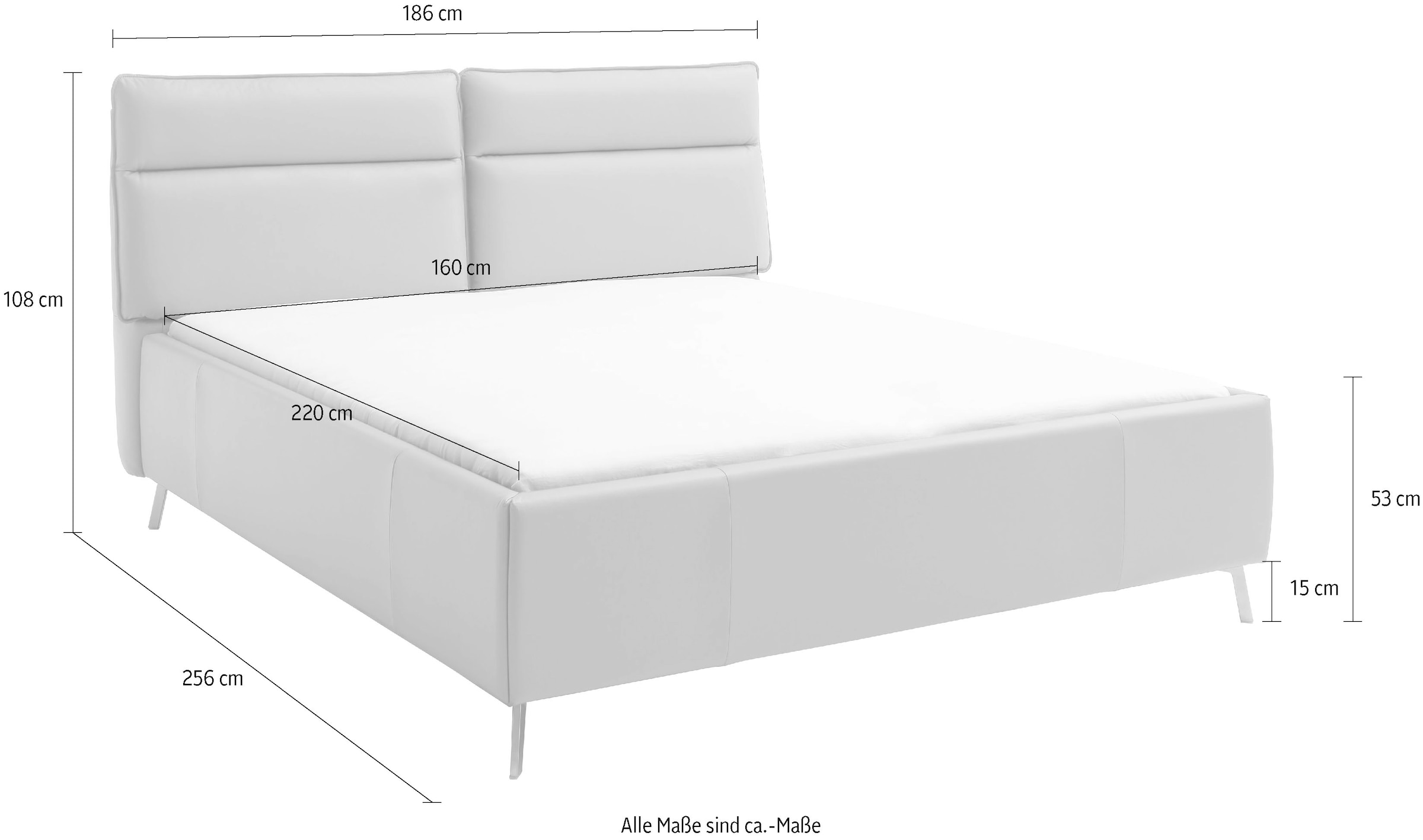 Home affaire Polsterbett »Cozy Town, Kopfteilverstellung, wahweise Überlänge, Breite 140-200 cm« inkl. 7-fache Einlegetiefenverstellung & saugroboterfreundliche Höhe