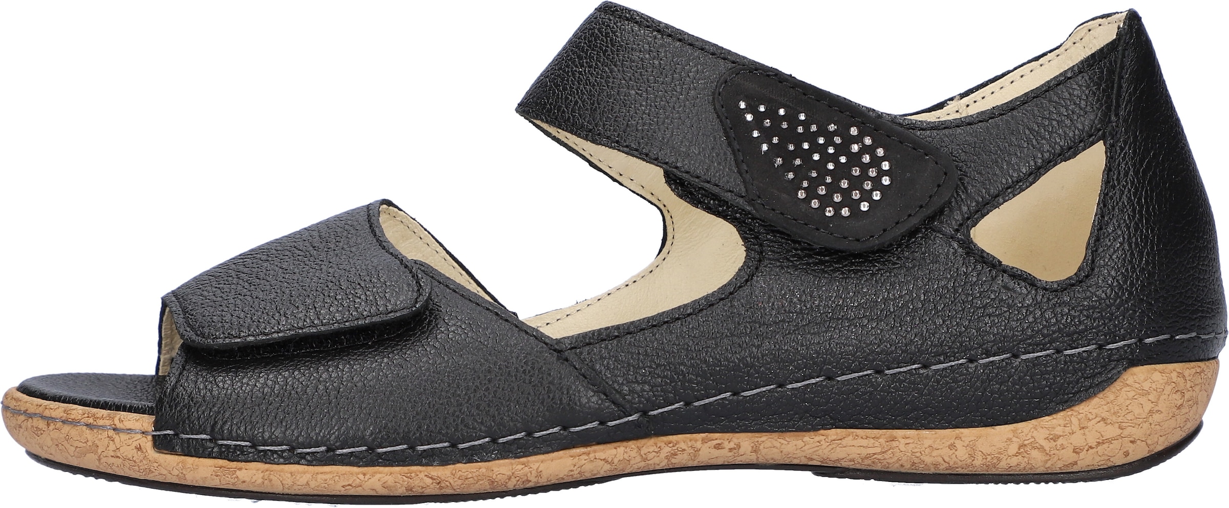 Waldläufer Sandale »Heliett«  , Sommerschuh, Sandalette, Keilabsatz, mit Orthotritt, H-Weite