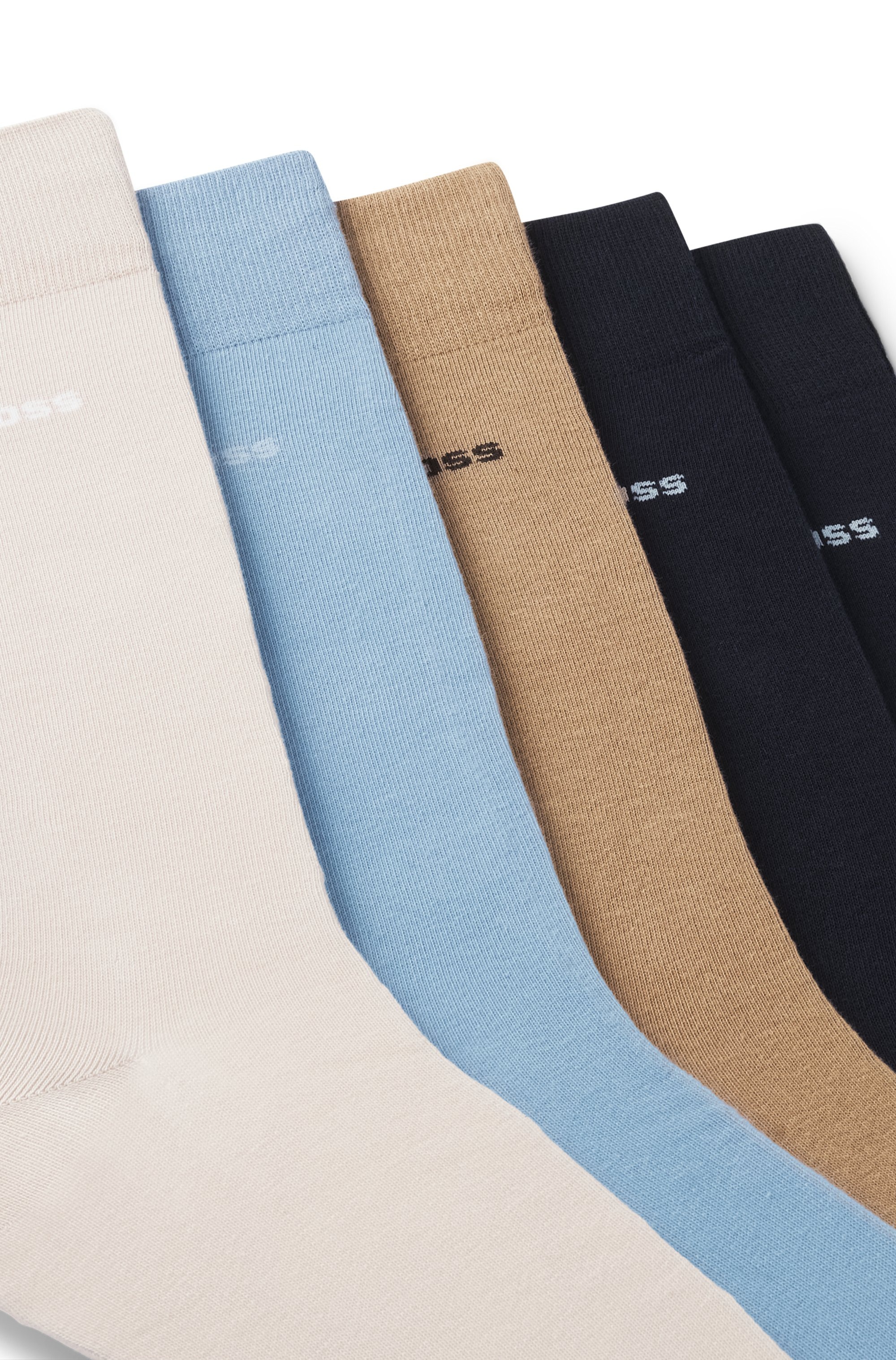 BOSS Socken »5P Uni Color CC«, (5 Paar), in klassischer Unifarbe