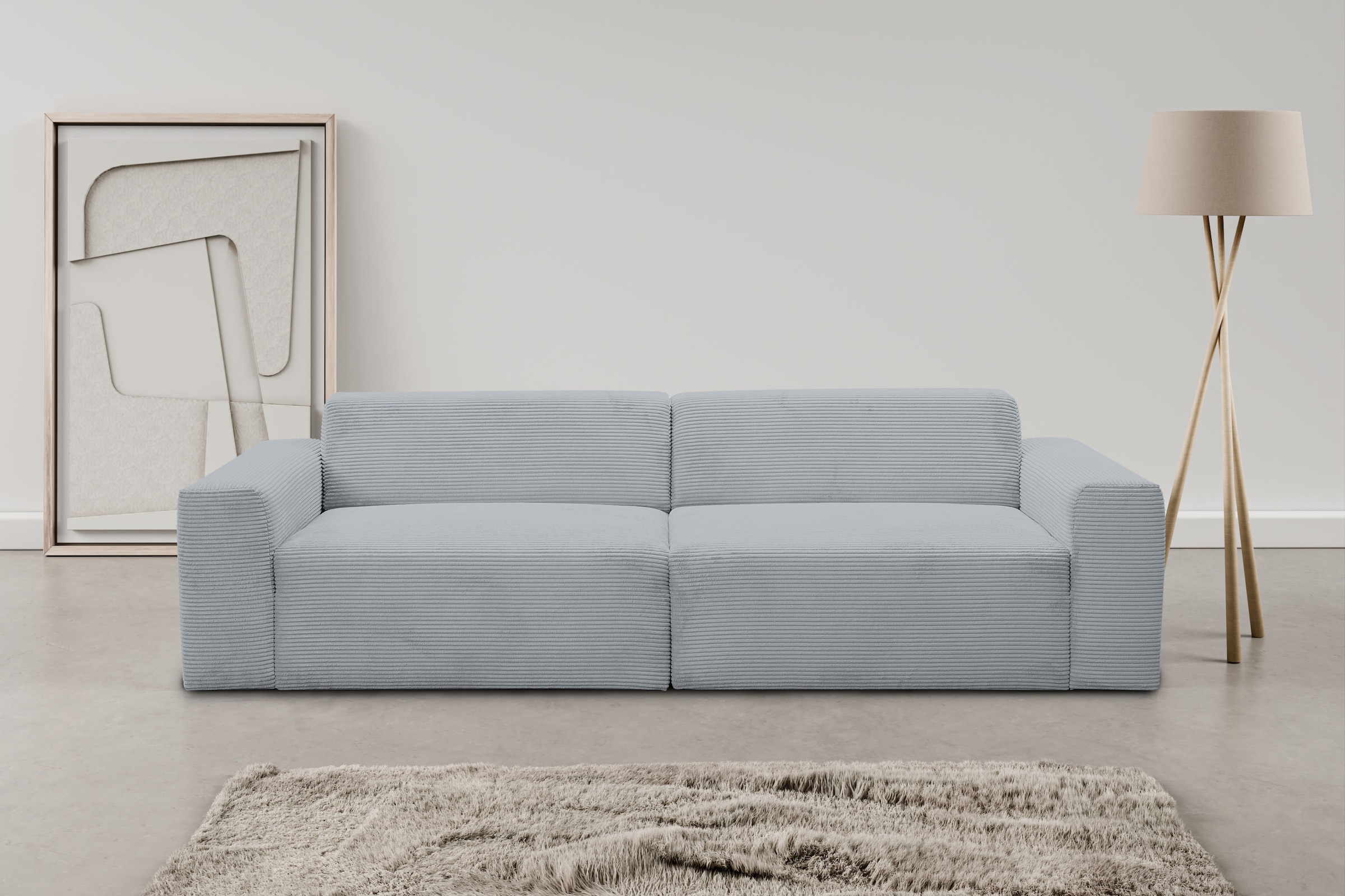 WERK2 Sofa »Zeus 3-Sitzer, Big-Sofa, Breite 256cm, Tiefe 105cm, modern & be günstig online kaufen