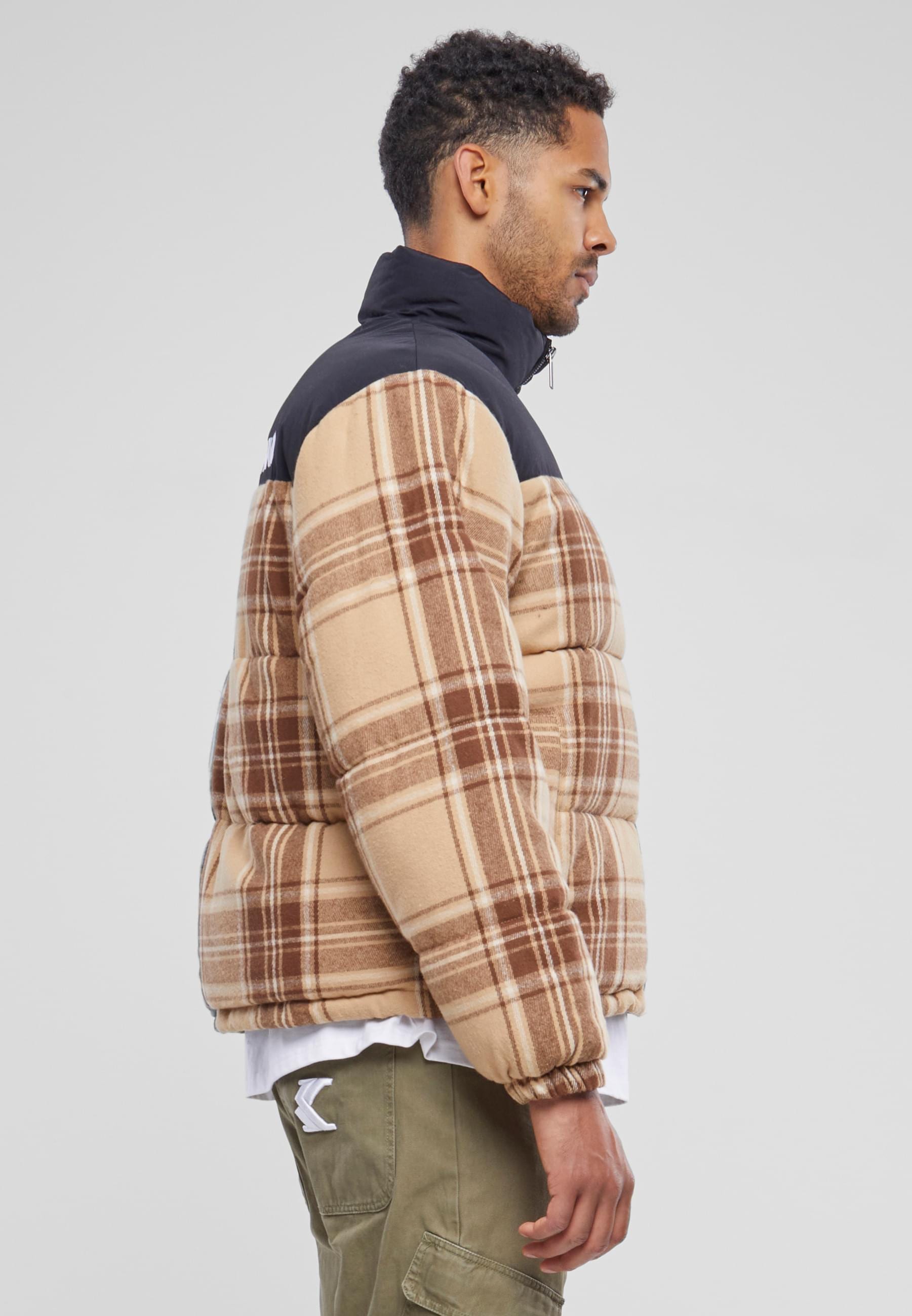 Karl Kani Winterjacke »Karl Kani Unisex KU233-007-1 KK OG Flannel Block Puffer Jacket« 1 Stk. tlg. ohne Kapuze