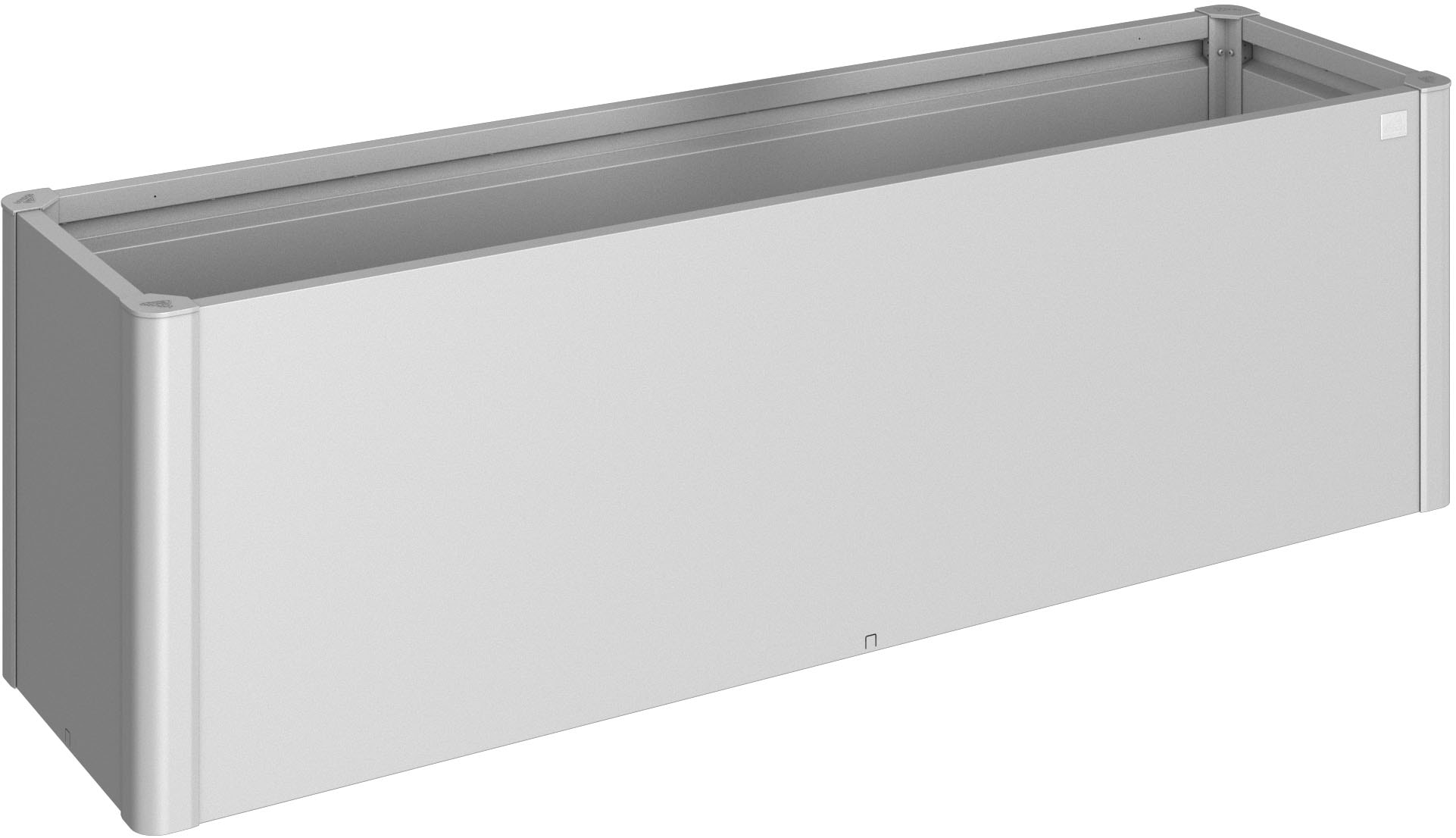 BIOHORT Hochbeet »BELVEDERE midi 1, 5x0, 5; verschiedene Farben« 152x53x61 cm, extrem langlebig, aus Metall silber-metallic