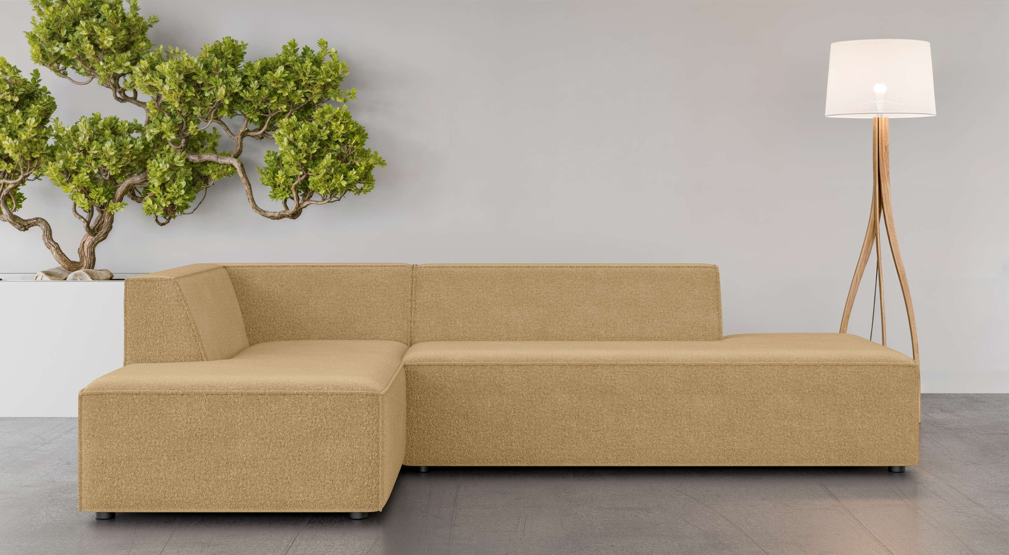 INOSIGN Ecksofa »Ecksofa Cavan mit Ottomane links oder rechts bestellbar«, günstig online kaufen