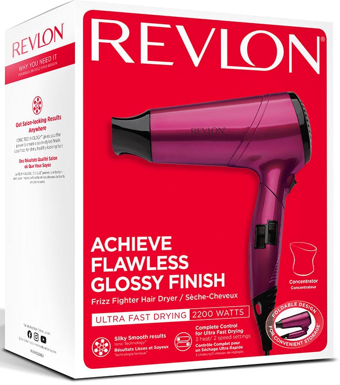 Revlon Ionic-Haartrockner »RVDR5229«, 2200 W, Frizz, 1 ohne Aufsätze, Haare REVLON 2200W Fighter trockene kaufen online Haartrockner, Frizz