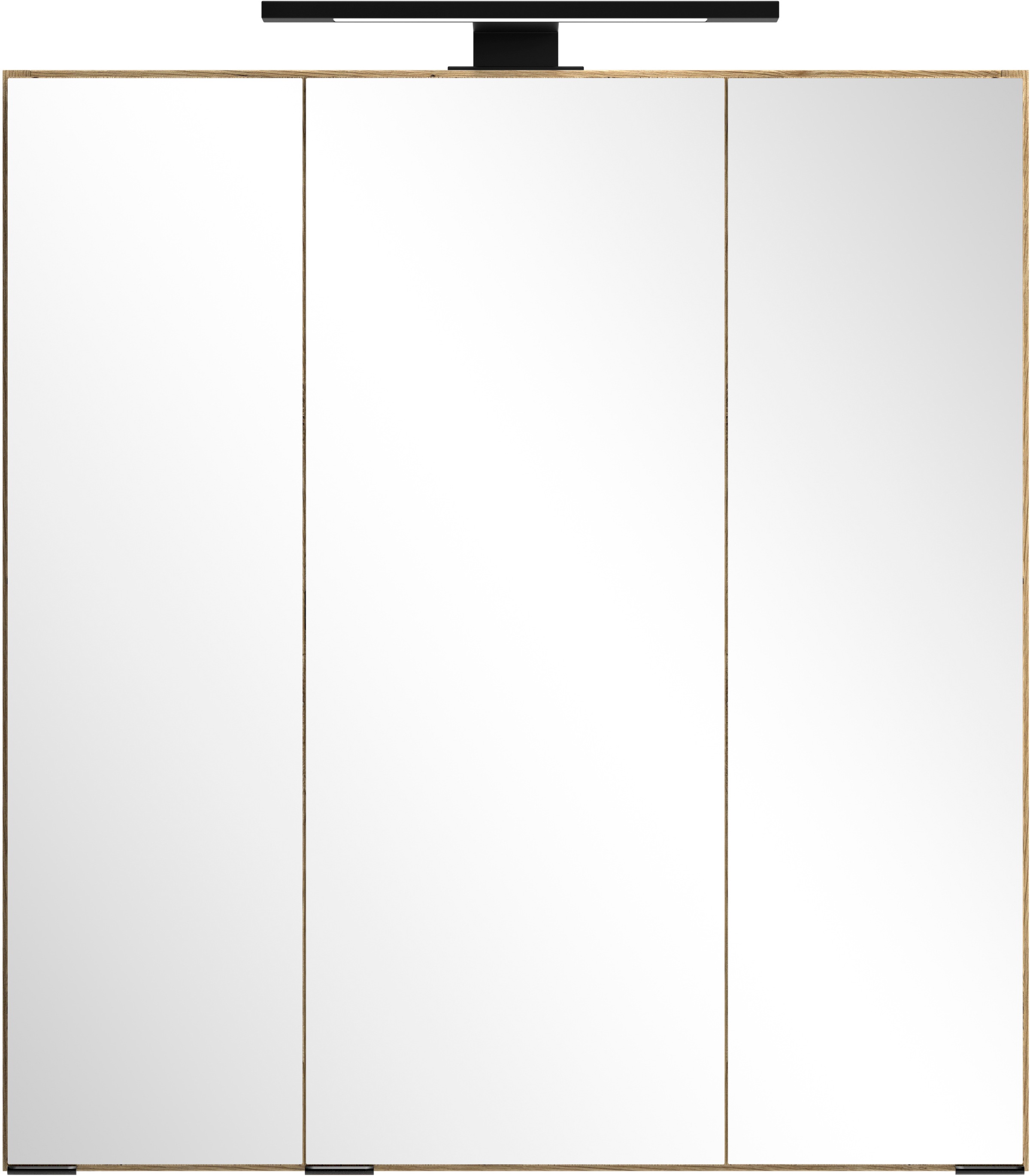 welltime Badezimmerspiegelschrank »CADIZ, gedämpfte Scharniere« Rundumsicht, dank besonderer Klapptechnik