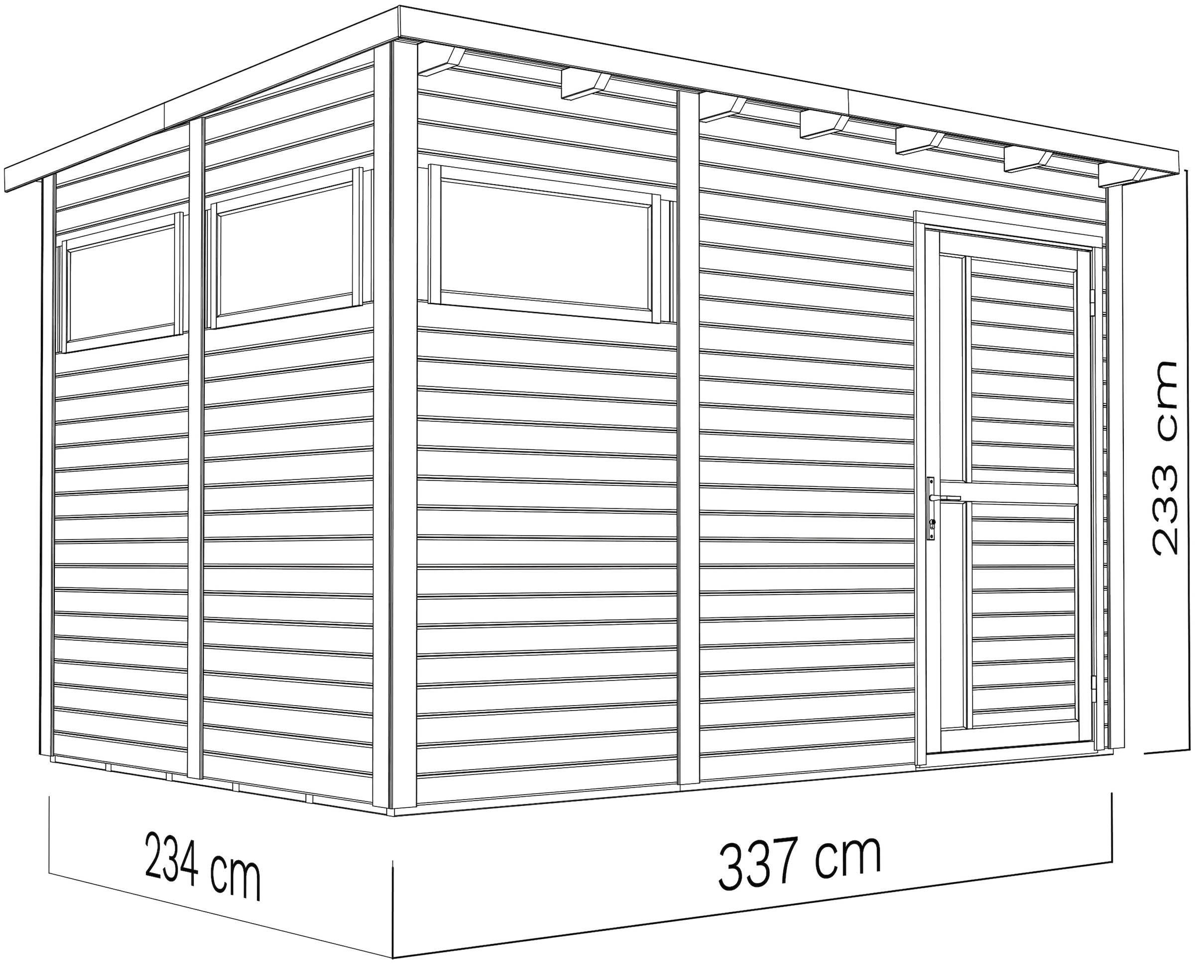 KONIFERA Gartenhaus »Pentus 3«
