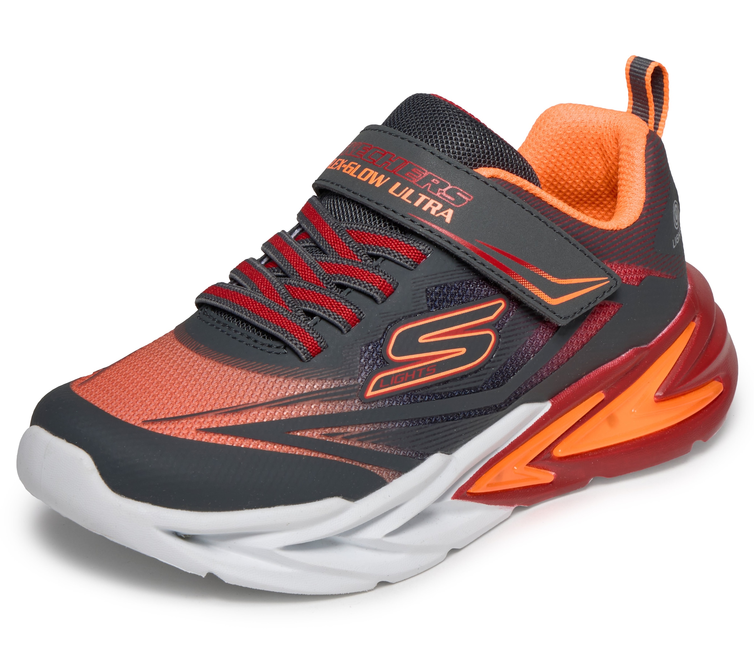 Skechers Sneaker »FLEX-GLOW ULTRA«  Klettschuh zum Schlüpfen, Größenschablone zum Download