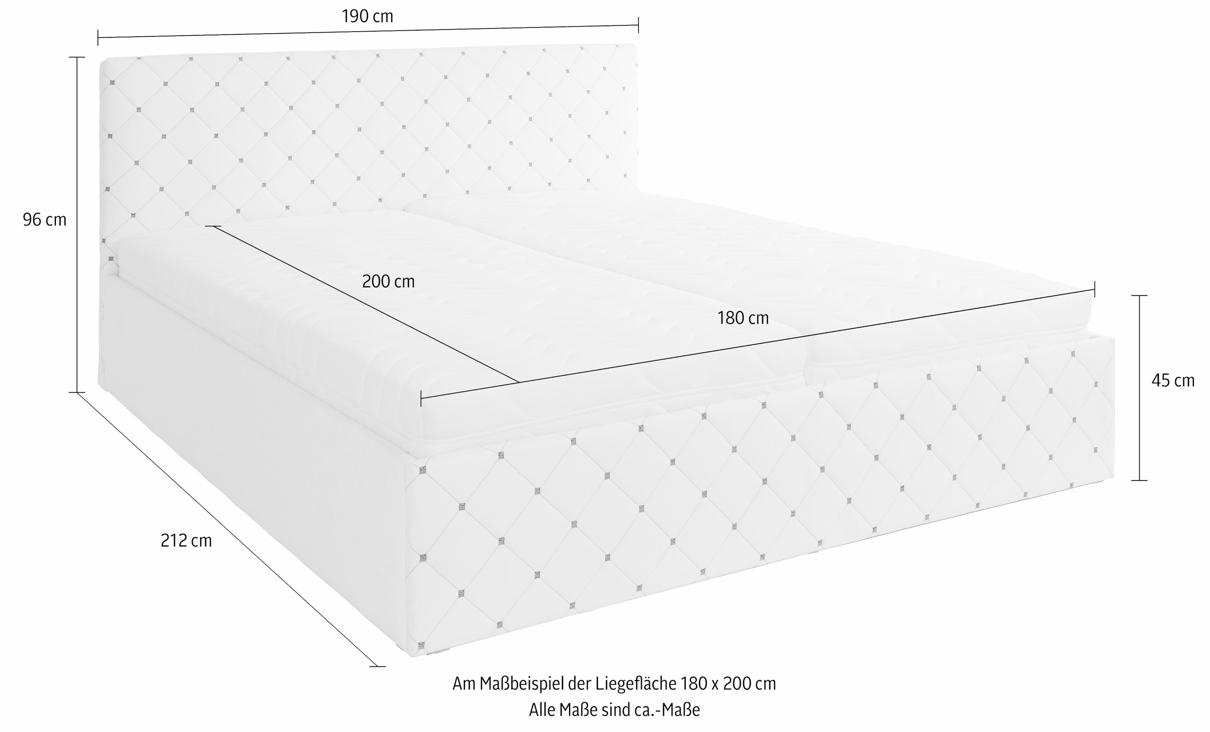 3. Bild von Westfalia Schlafkomfort Polsterbett, inkl. Bettkasten bei Ausführung mit Matratze