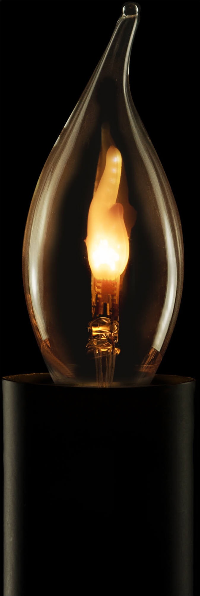 SEGULA LED-Filament »LED Kerze Windstoß smokey grau, E14« E14 1 Stk. Extra- günstig online kaufen