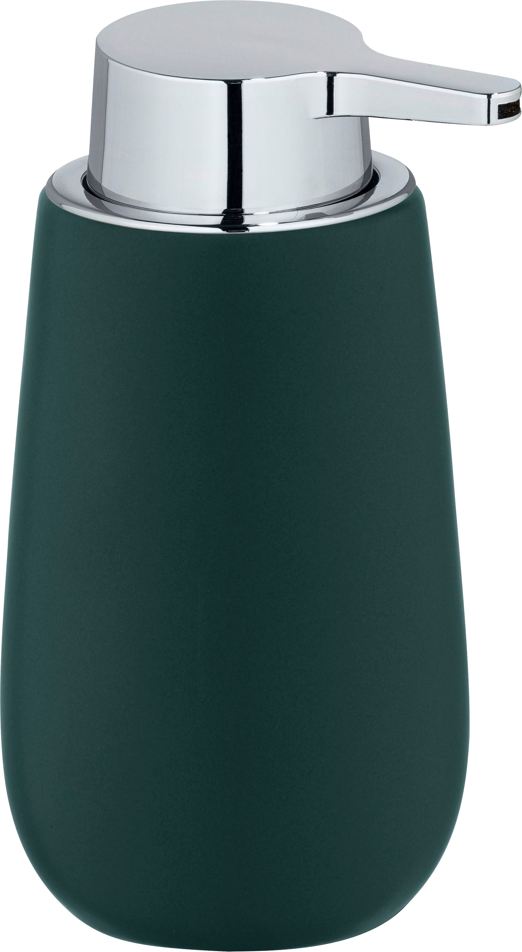 WENKO Seifenspender »Badi«, (1 tlg.), Dunkelgrün, Keramik, 320 ml