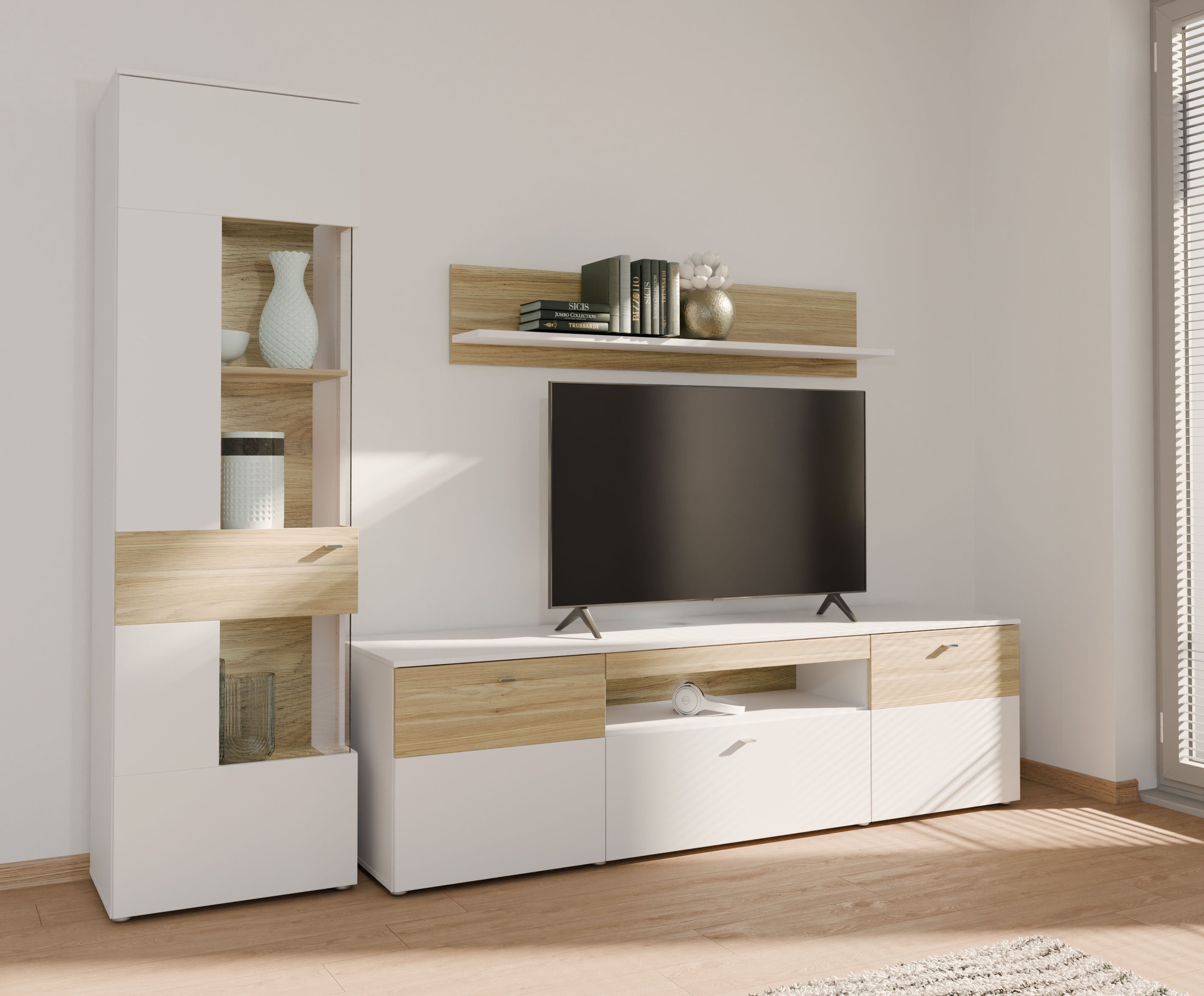 FORTE Wandboard »Como«, Wandregal, zweifarbig,klare Linien, einfache Montag günstig online kaufen
