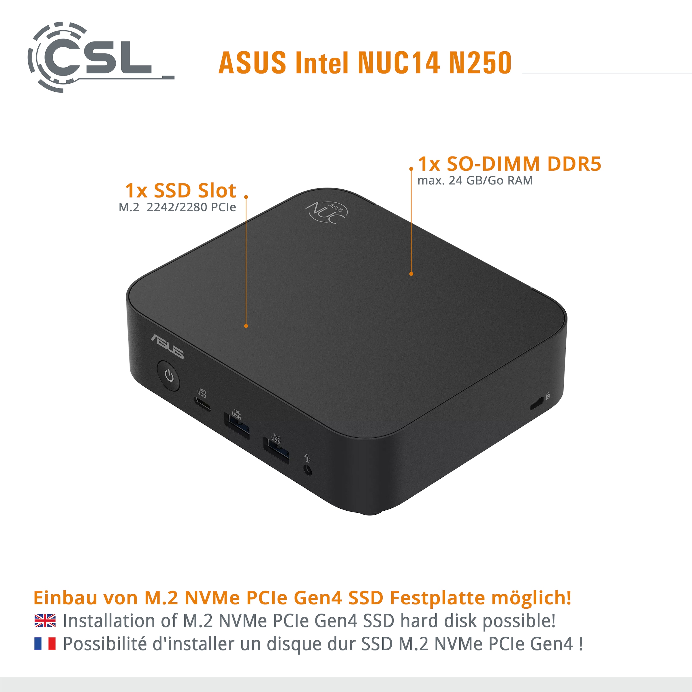 CSL PC »ASUS NUC14 N250«