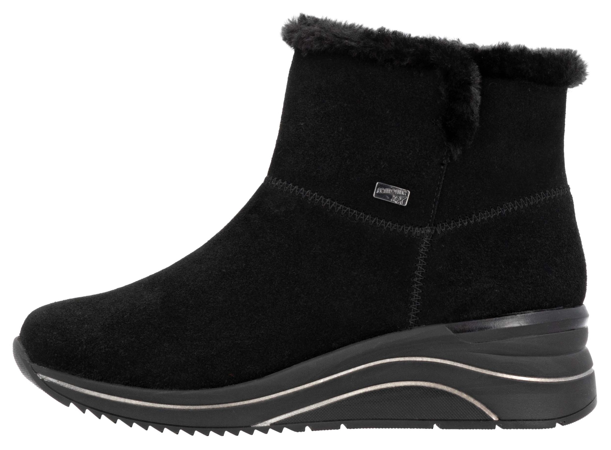 Remonte Winterstiefelette, Keilabsatz, Stiefelette, Winterboots, wasserabweisende TEX-Membran