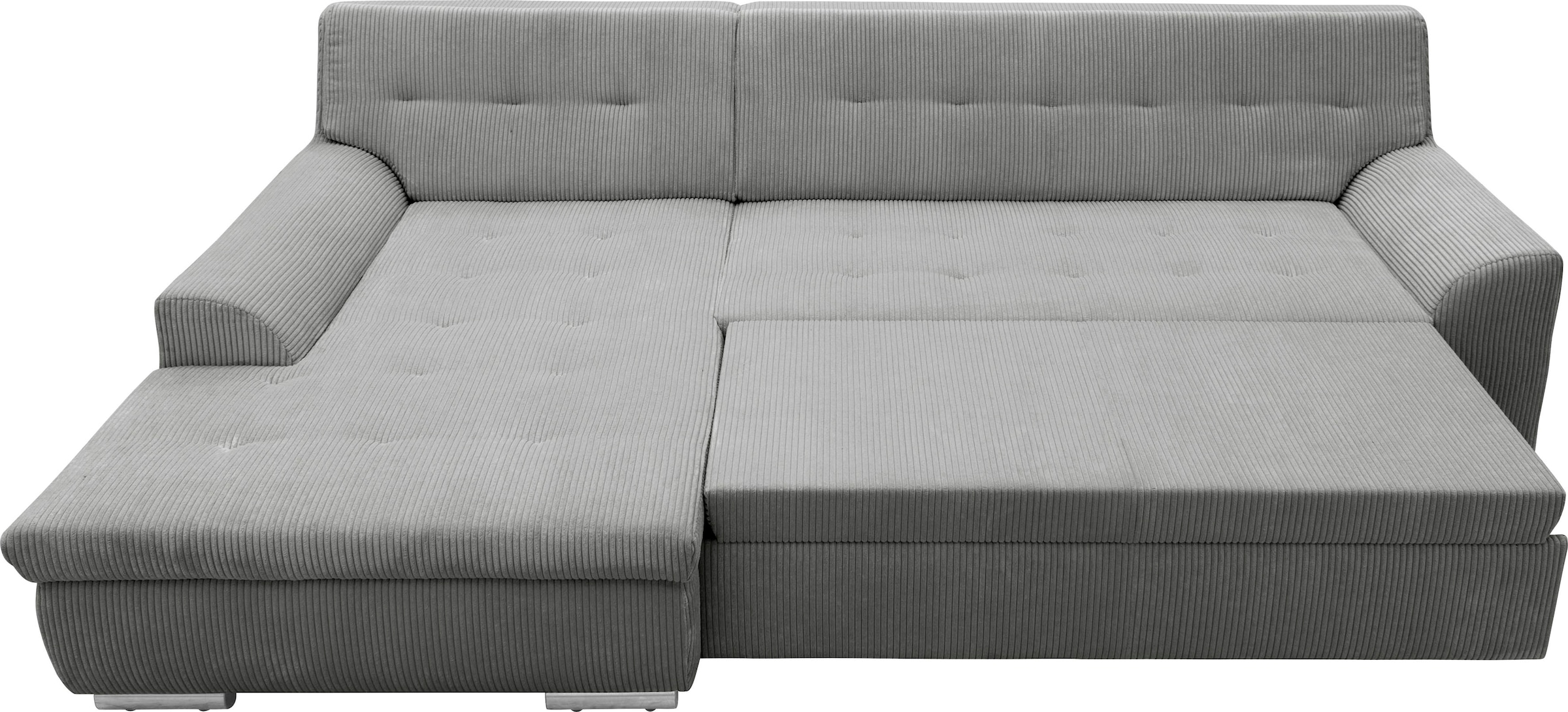 DOMO collection Ecksofa Treviso, wahlweise mit Bettfunktion, incl. Zierkissen