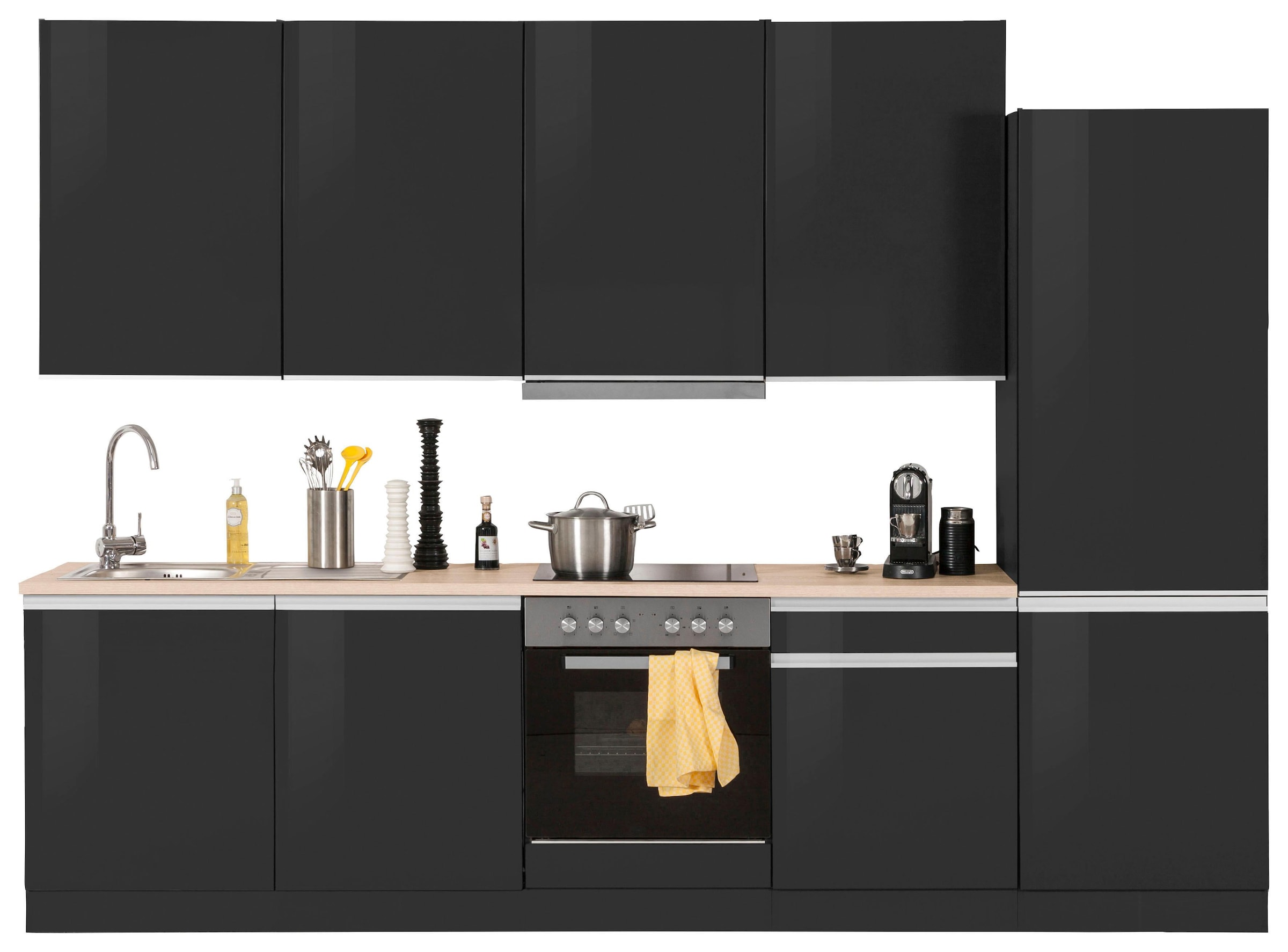 KOCHSTATION Küchenzeile »KS-Ohio« mit E-Geräten, Breite 300 cm günstig online kaufen