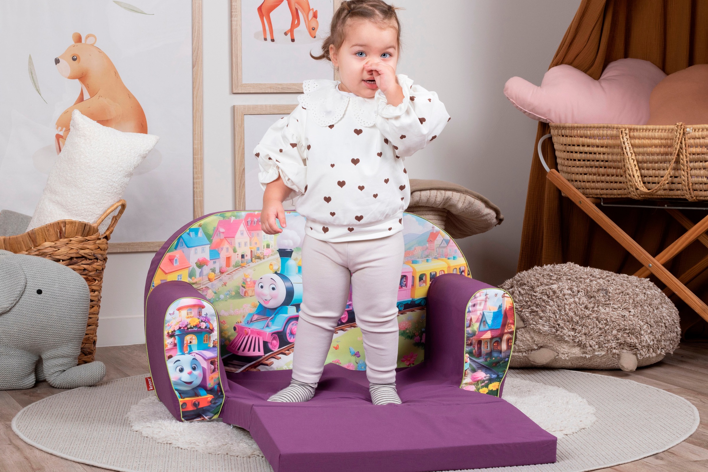 Knorrtoys® Sofa »Happy train«, für Kinder; Made in Europe