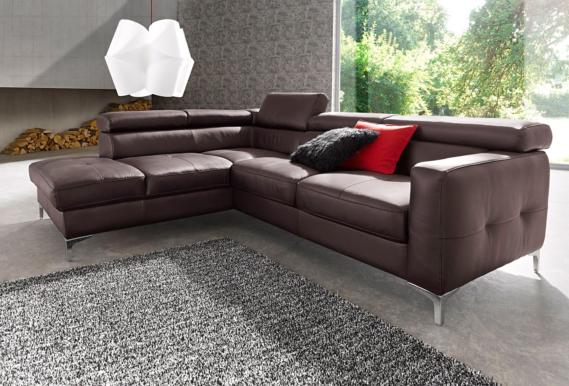 COTTA Polstergarnitur »Sammy L-Form«, (Set), Set bestehend aus: Ecksofa mit günstig online kaufen