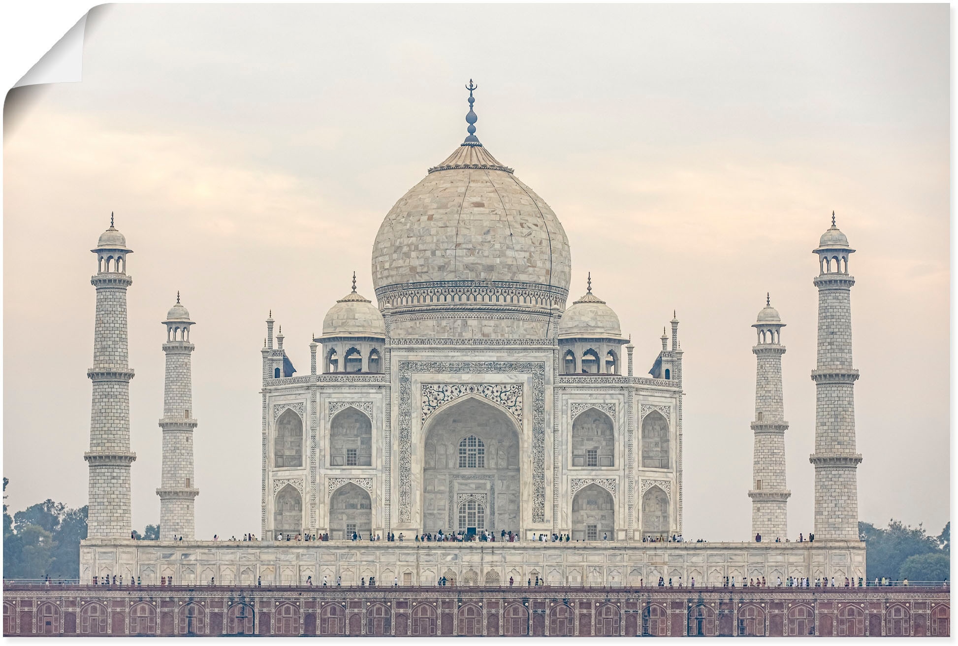 Artland Wandbild »Taj Mahal«, Gebäude, (1 St.), als Alubild, Outdoorbild, P günstig online kaufen