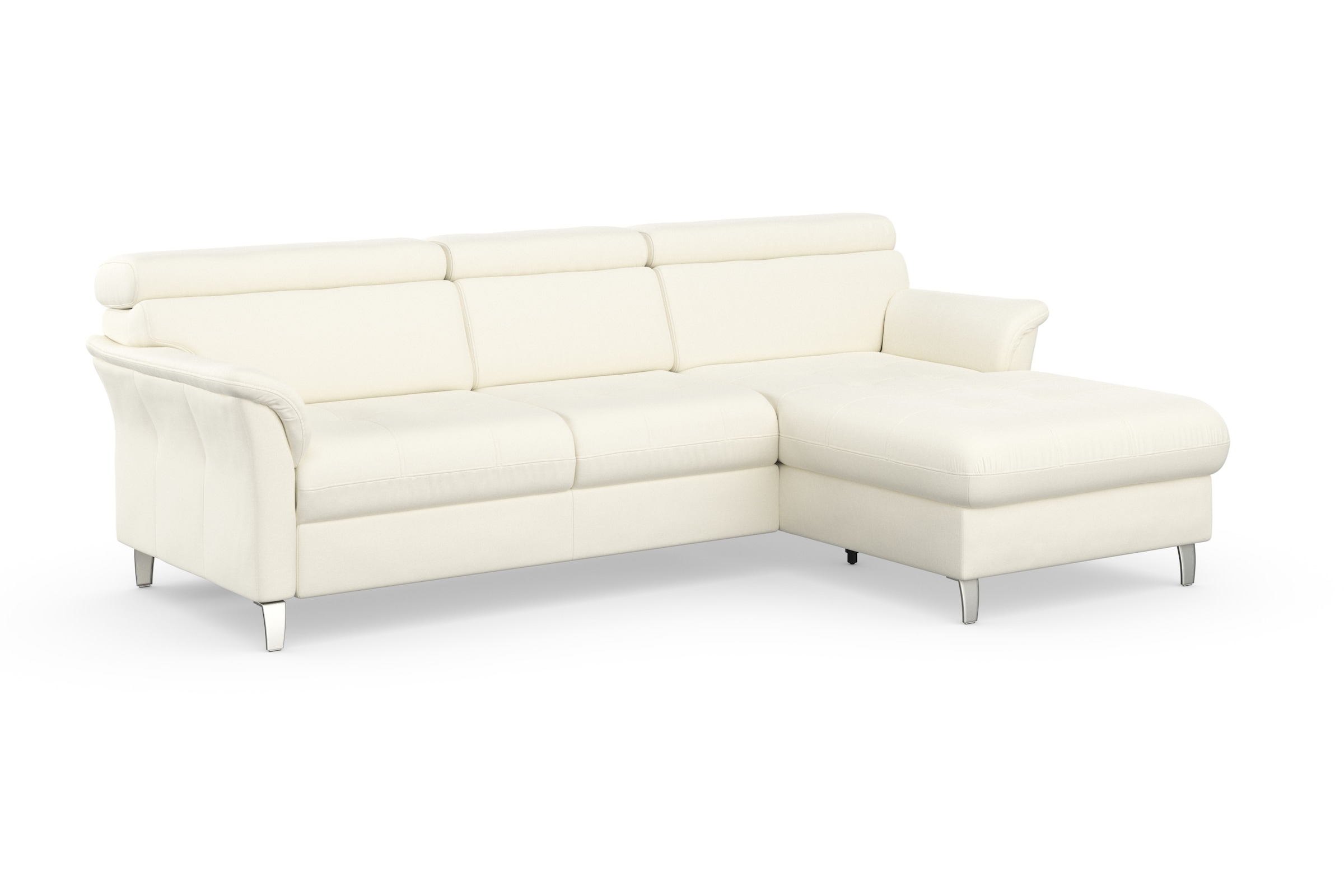 sit&more Ecksofa »Marano L-Form«, inklusive Kopfteilverstellung, wahlweise mit Bettfunktion, Bettkasten