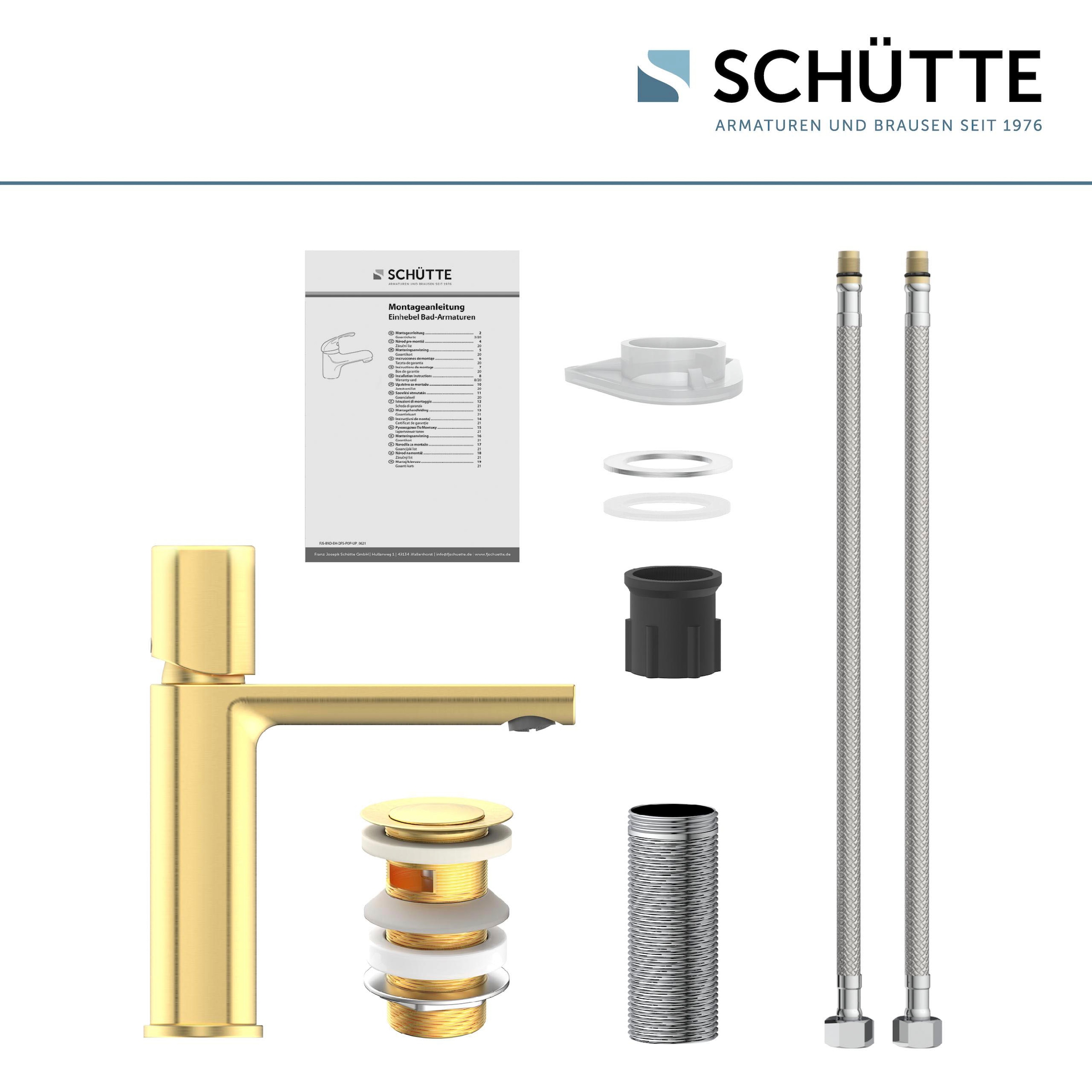 Schütte Waschtischarmatur New York Gold Matt günstig online kaufen