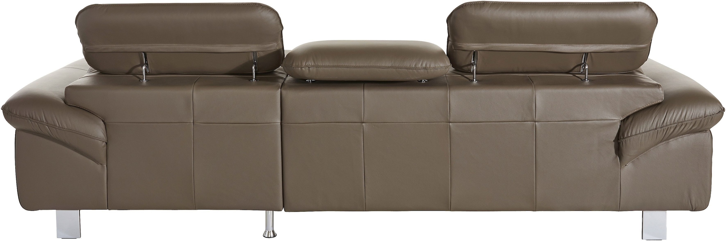 COTTA Polstergarnitur »Driver L-Form«, (Set), Set bestehend aus: Ecksofa mit Kopfteilverstellung & Hocker
