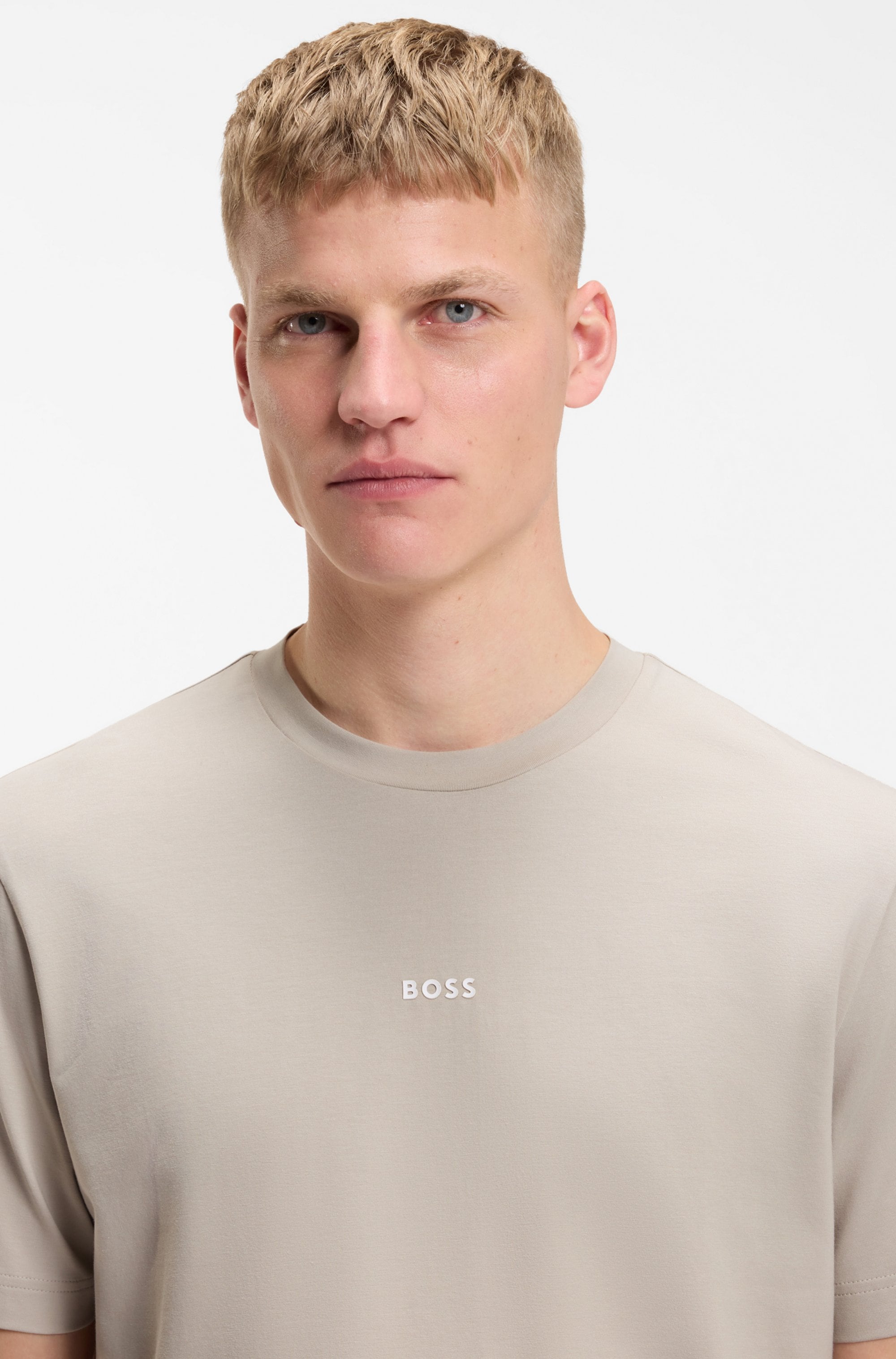 BOSS ORANGE T-Shirt »TChup Relaxed Fit« Stretch-Cotton-Jersey  Rundhalsausschnitt