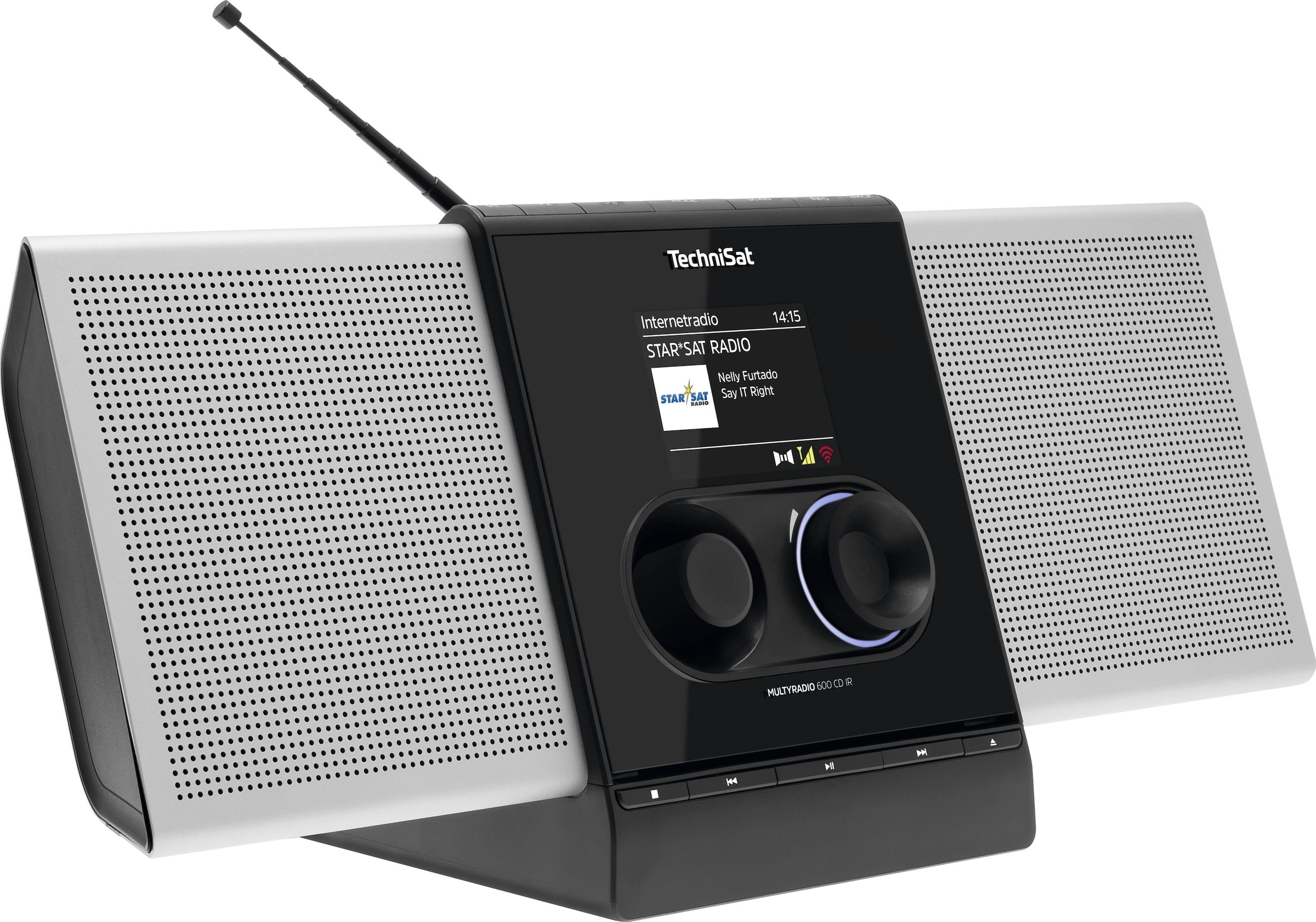 TechniSat Radio »MULTYRADIO 600 CD IR«, (Bluetooth-WLAN Internetradio-Digitalradio (DAB+)-UKW mit RDS 40 W)