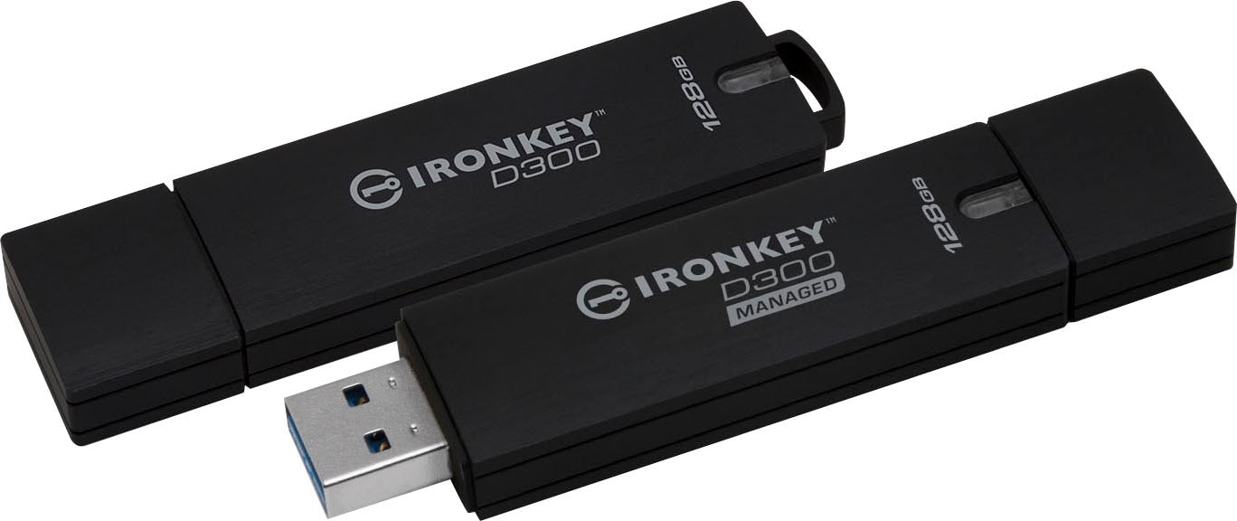 Kingston USB-Stick »IronKey D300 128GB«, (USB 3.2 Lesegeschwindigkeit 250 MB/s)