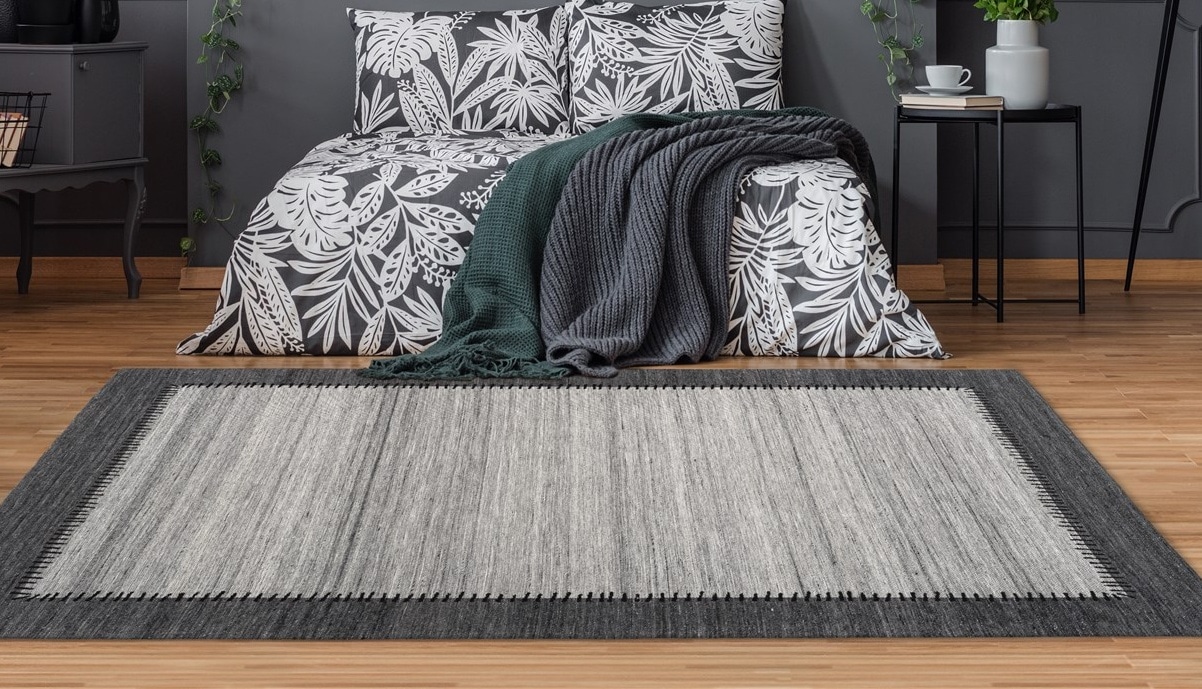 my home Teppich »Amina«, rechteckig, 6 mm Höhe, mit Bordüre, Wohnzimmer günstig online kaufen