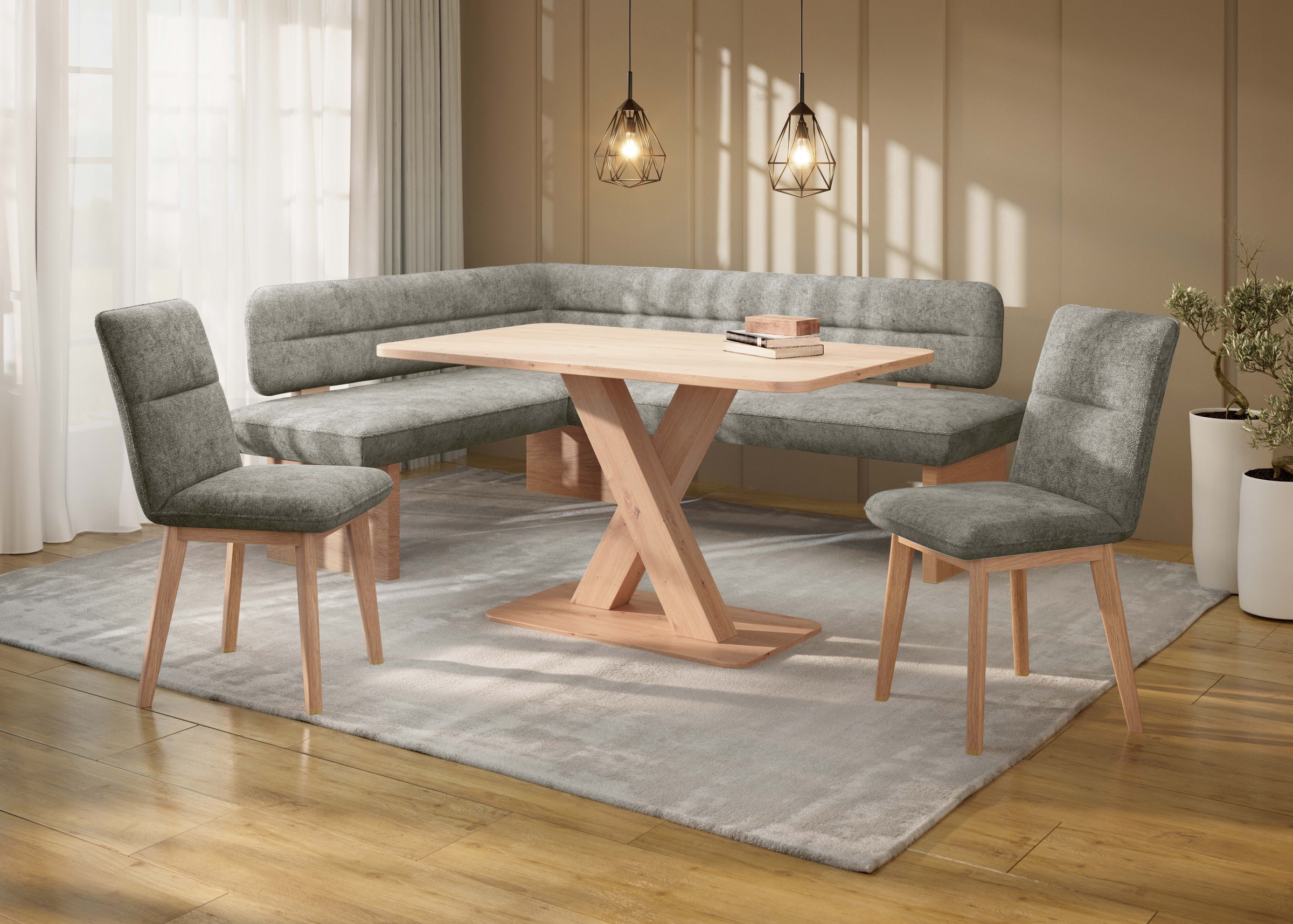 Home affaire Eckbankgruppe »Louise + Miles Essecke Sitzgruppe Eckbank Küche günstig online kaufen