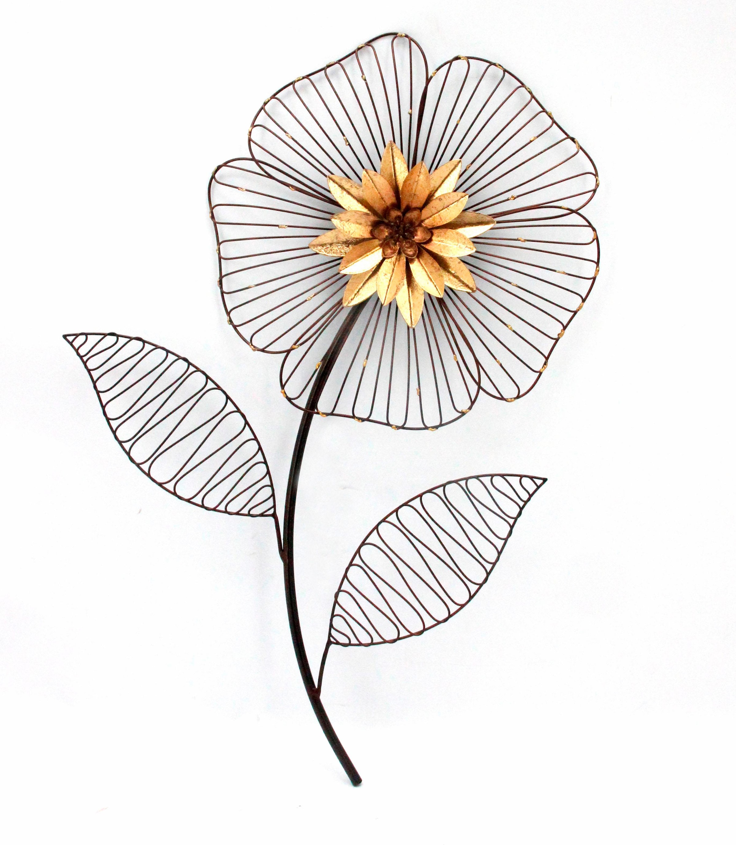 Blume«, AND Rechnung Wanddekoobjekt aus auf LIVING MORE Metall HOFMANN »Wanddeko Wanddekoration bestellen
