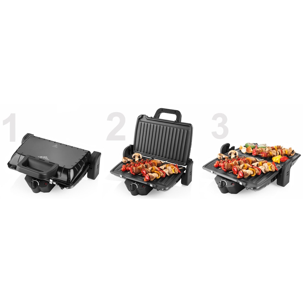 eta Kontaktgrill »Livero, ETA415590000«, 1600 W, mit 1600 Watt und Metallverarbeitung