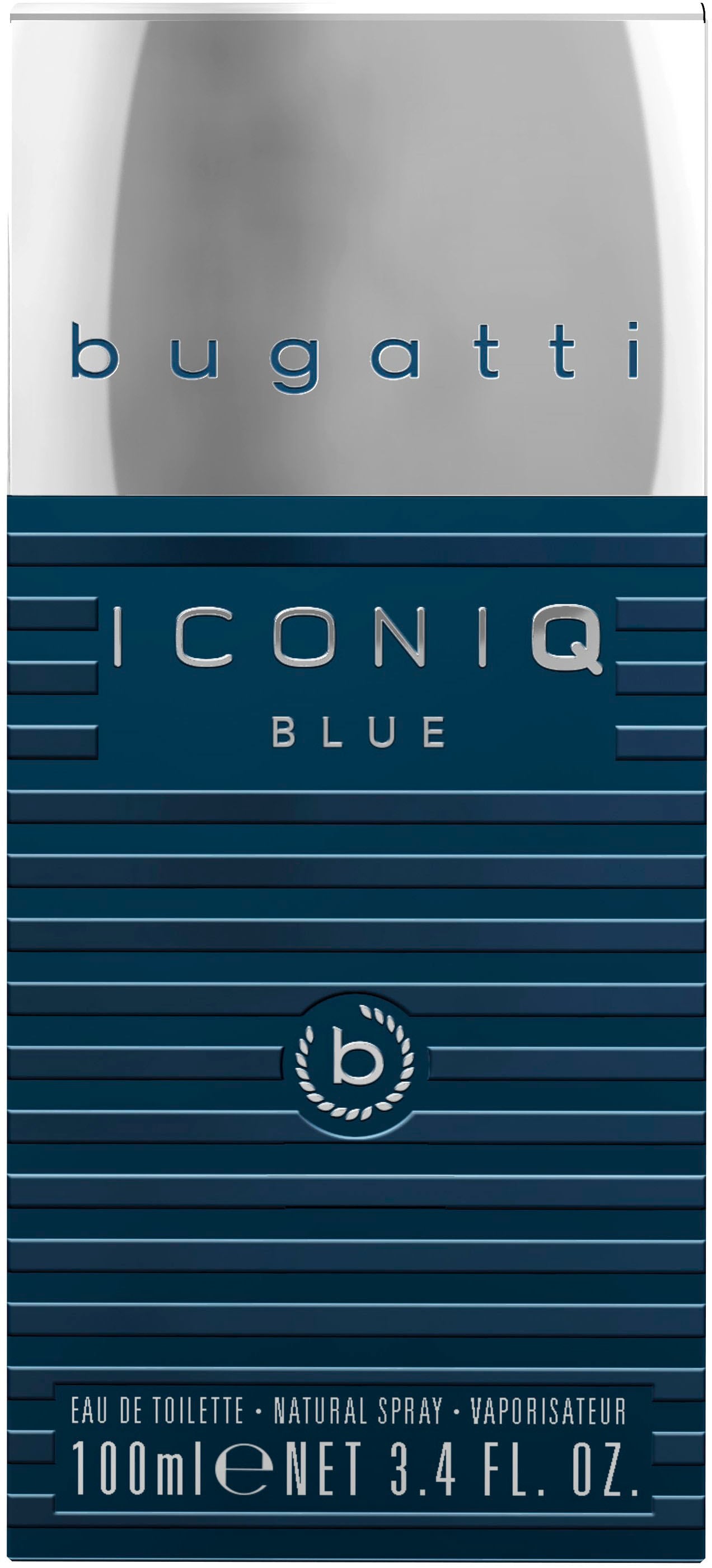 bugatti Eau de Toilette »BUGATTI Iconiq Blue EdT 100ml«, Frischer Herrenduft mit Zitrone, Kräutern und holzigen Basisnoten.