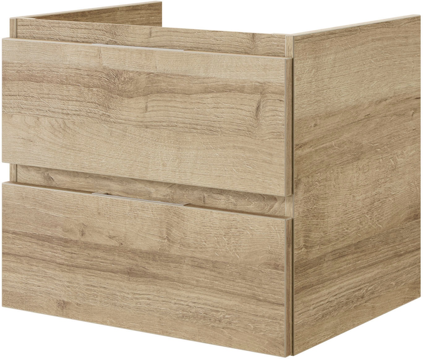 Saphir Waschtisch »Serie 4035 Keramik-Aufsatzbecken mit Unterschrank, 118 cm breit«, Waschplatz, 2 Schubladen, inkl. Schubladendämpfer, mit Griffuge