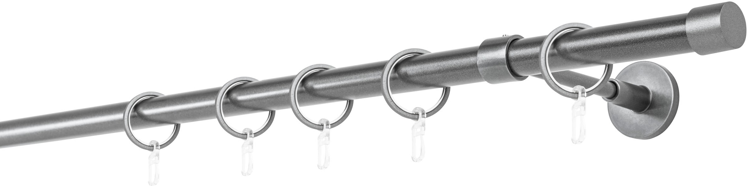 mydeco Gardinenstange »20mm Cap Wandträger 14 cm«, 1 läufig-läufig, Fixmaß günstig online kaufen